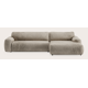 Canapé d'angle L 4 places avec chaise longue XL (court) droite
