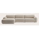 Canapé d'angle L 5 places avec chaise longue XL (long) gauche