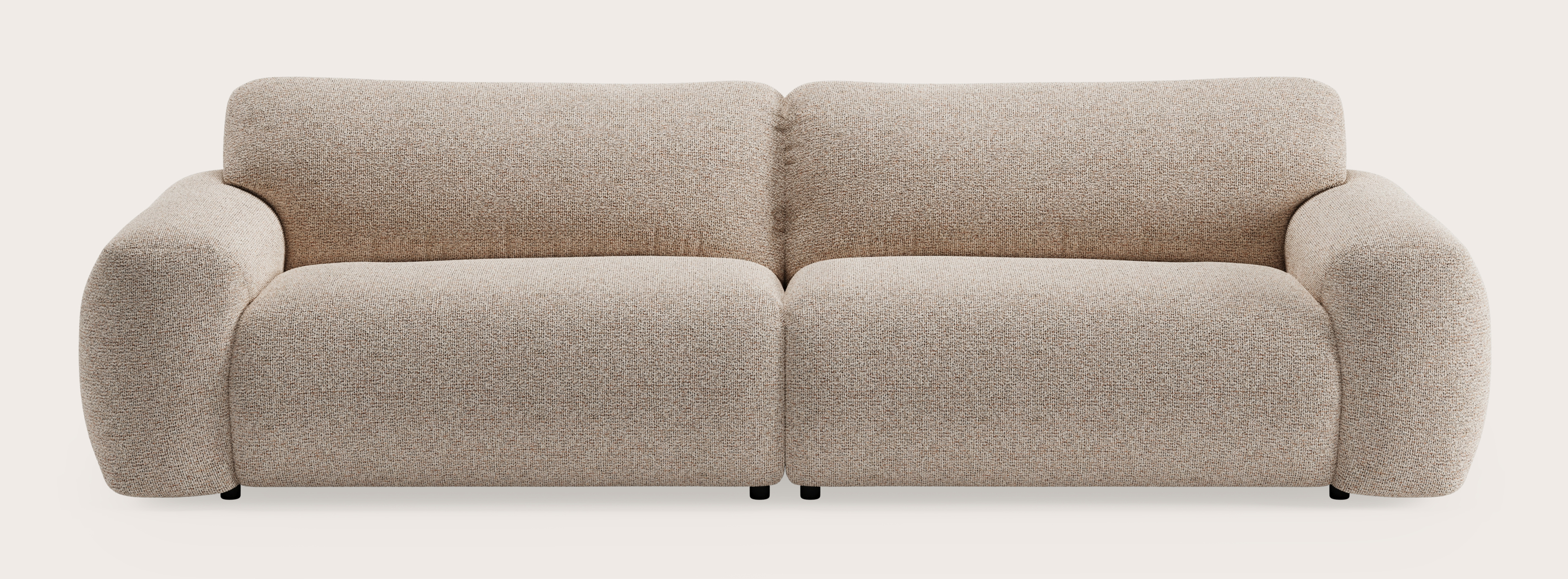 Sarpi zetel 3 places Fresco tissu Caramel