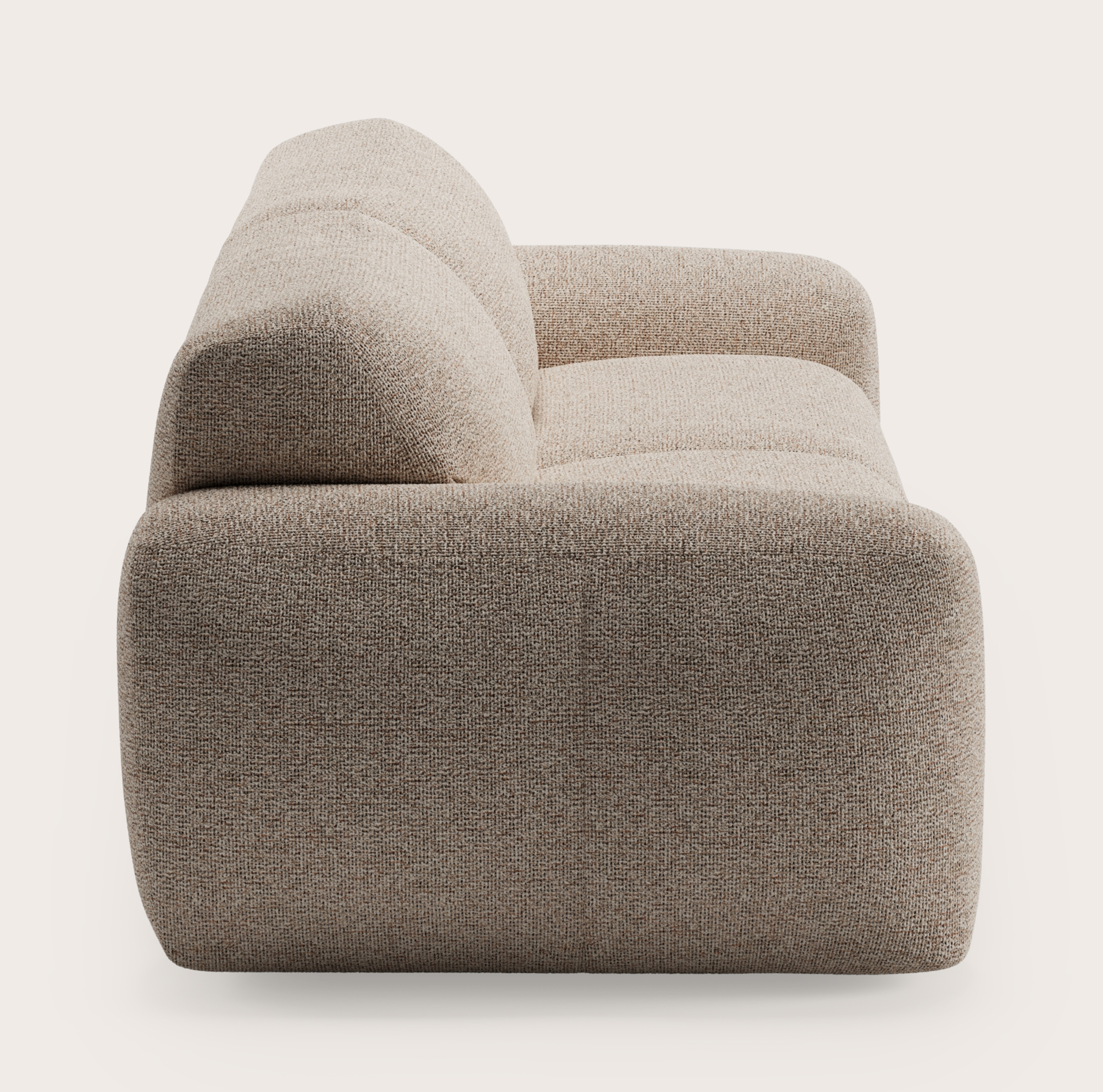 Sarpi zetel 3 places Fresco tissu Caramel