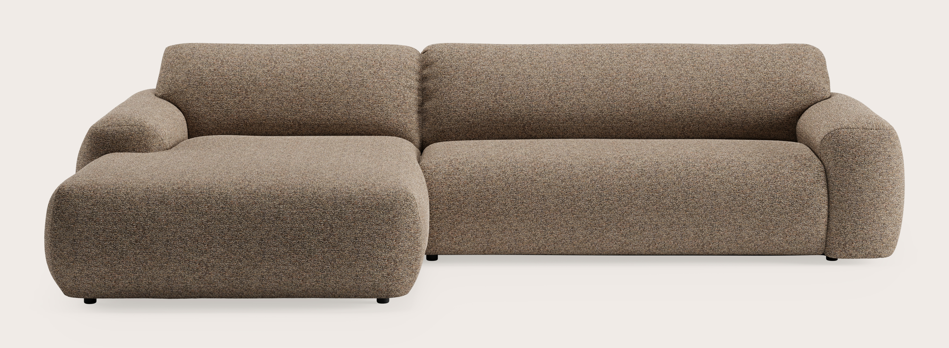 Sarpi hoekzetel 4-zit Fresco stof Wenge