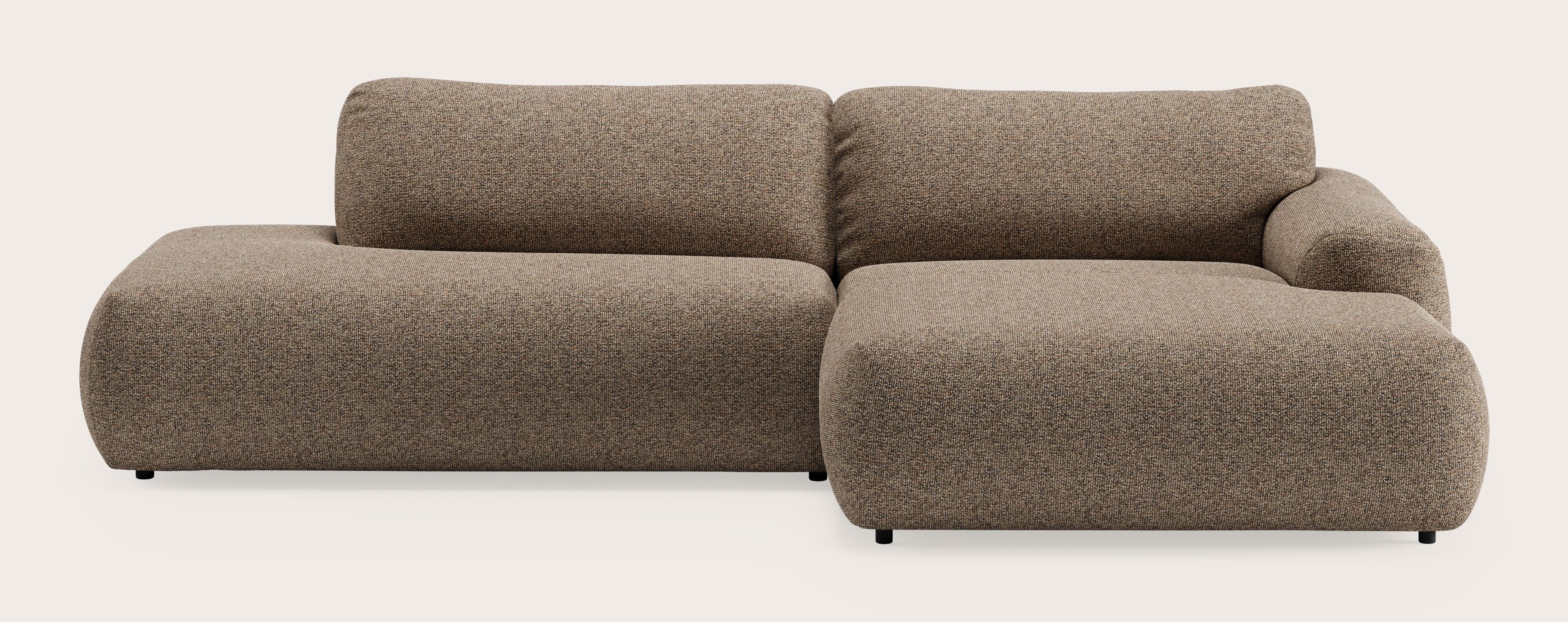 Sarpi hoekzetel 4-zit Fresco stof Wenge