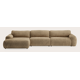 Canapé d'angle L 5 places avec chaise longue XL (court) gauche