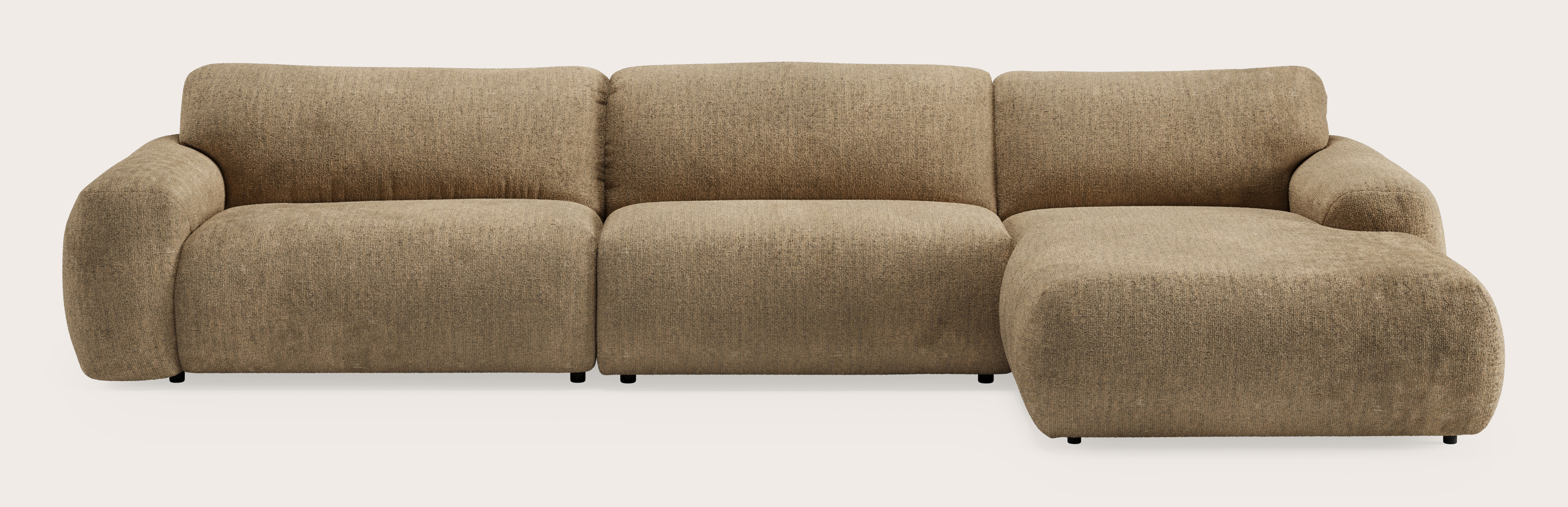 Sarpi hoekzetel 4,5-zit Poco stof Dark Taupe