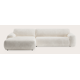 Canapé d'angle L 4 places avec chaise longue XL (long) gauche