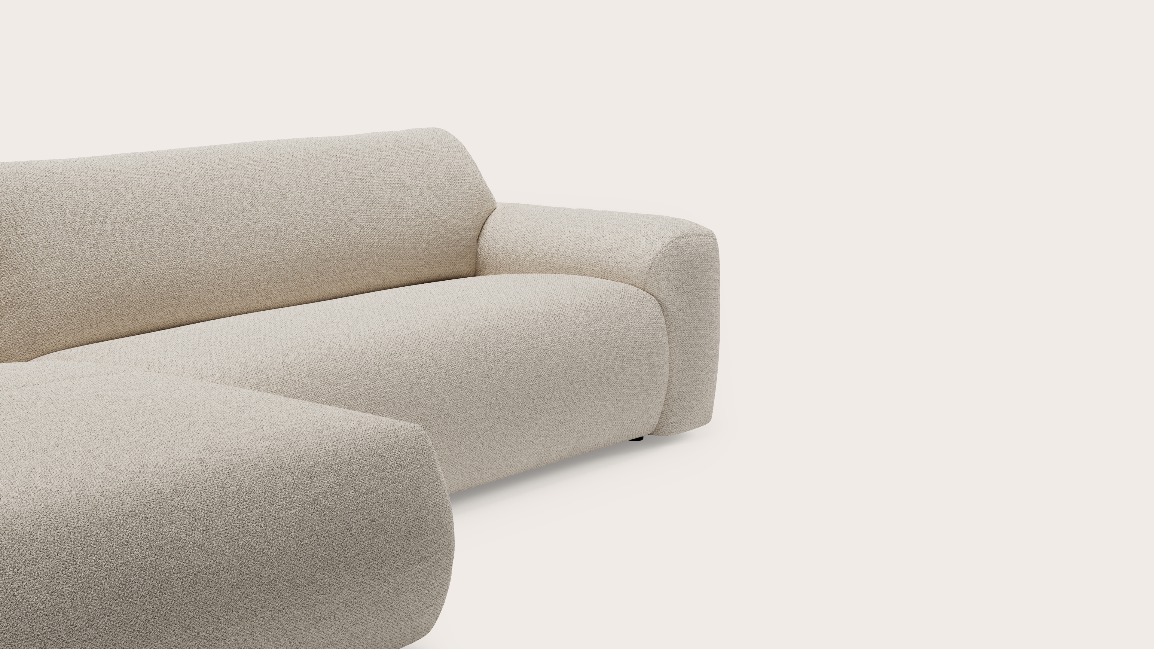 Sarpi hoekzetel 4-zit Hero stof Beige