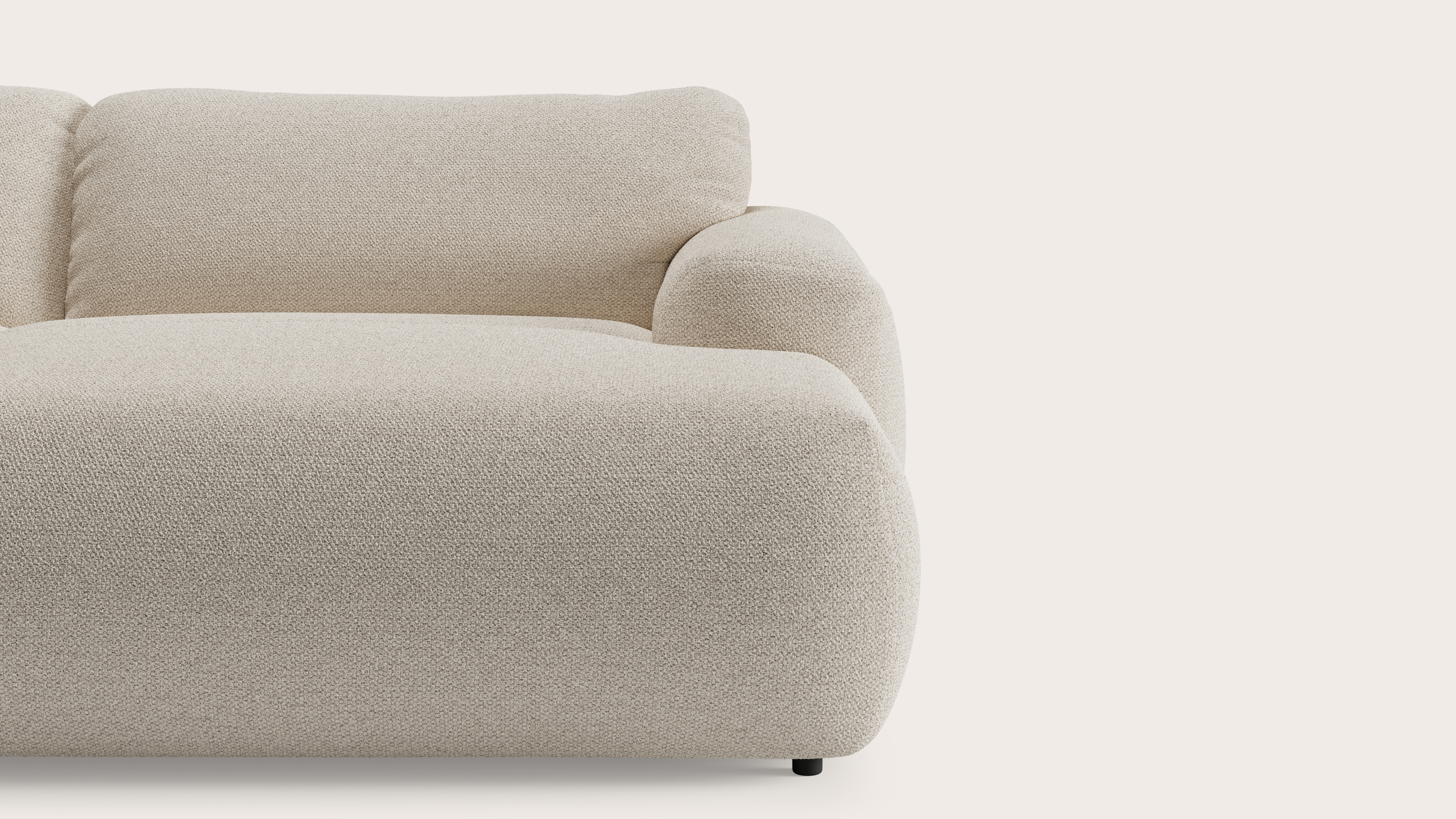 Sarpi hoekzetel 4-zit Hero stof Beige