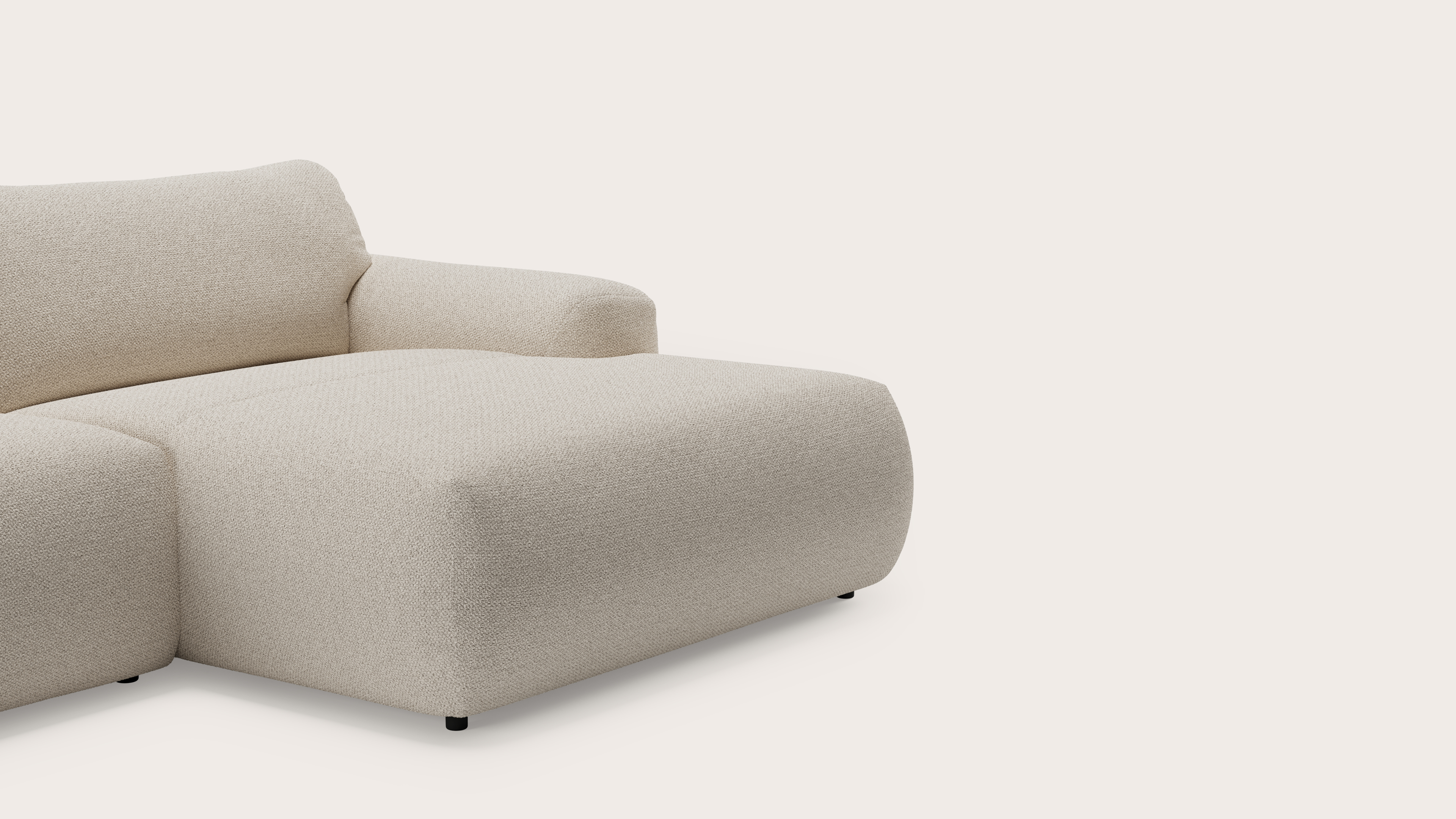 Sarpi hoekzetel 4-zit Hero stof Beige