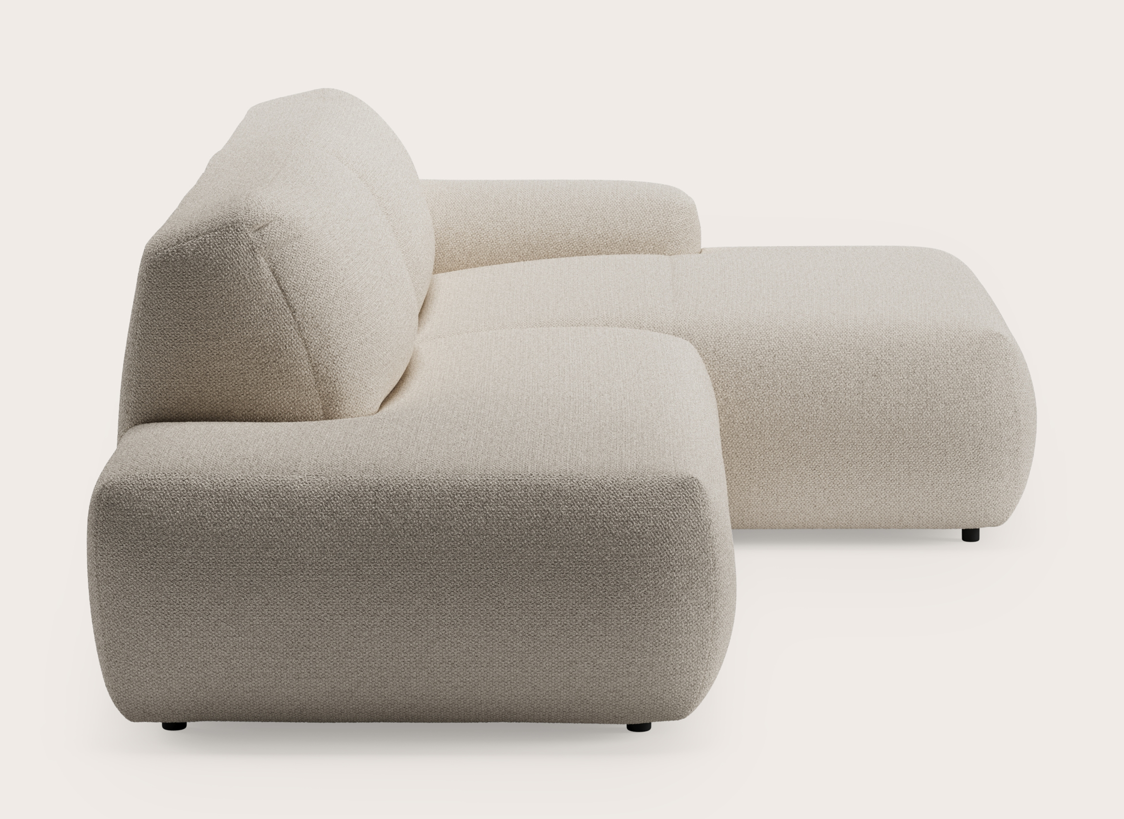 Sarpi hoekzetel 4-zit Hero stof Beige