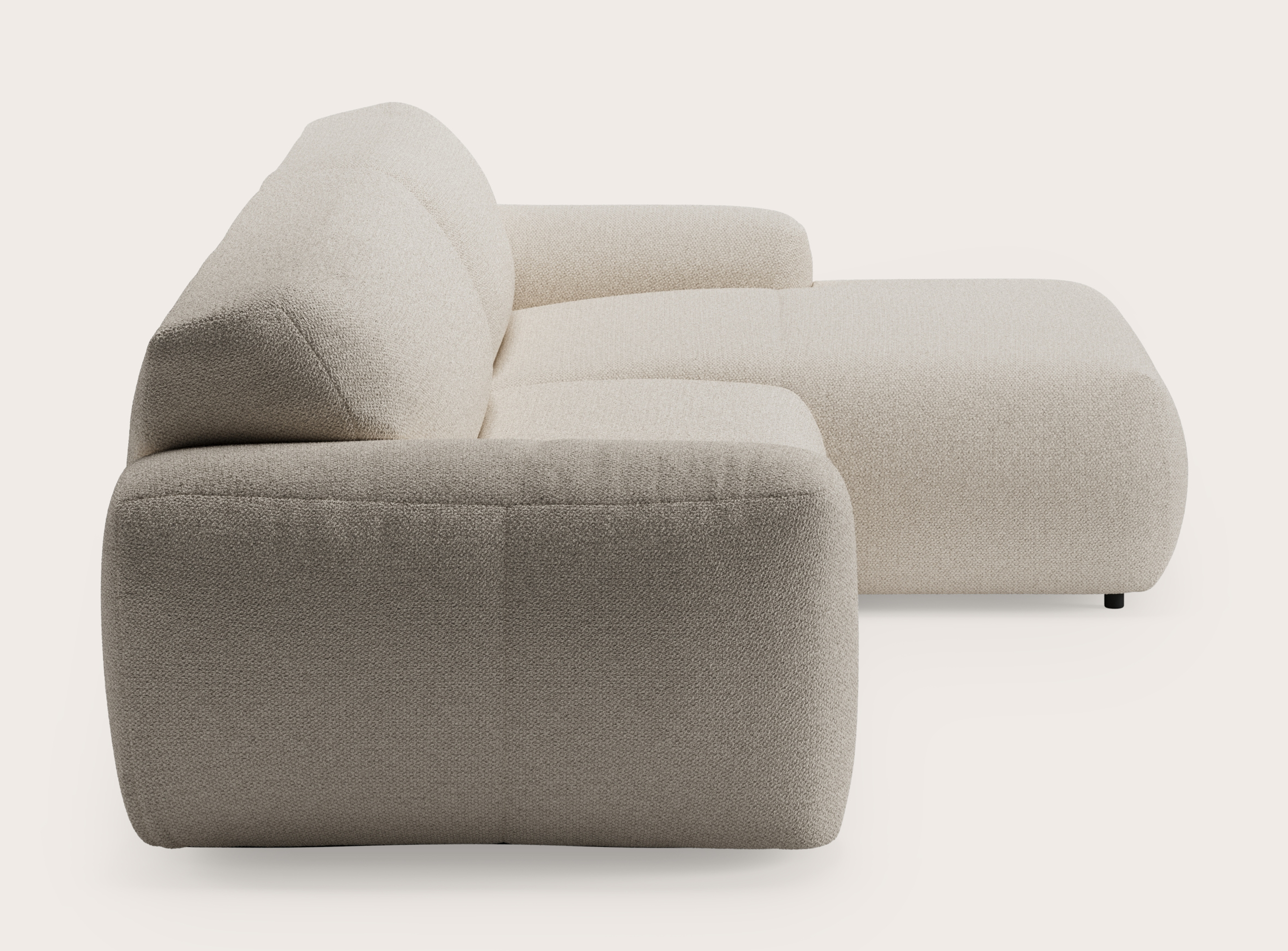 Sarpi hoekzetel 4-zit Hero stof Beige