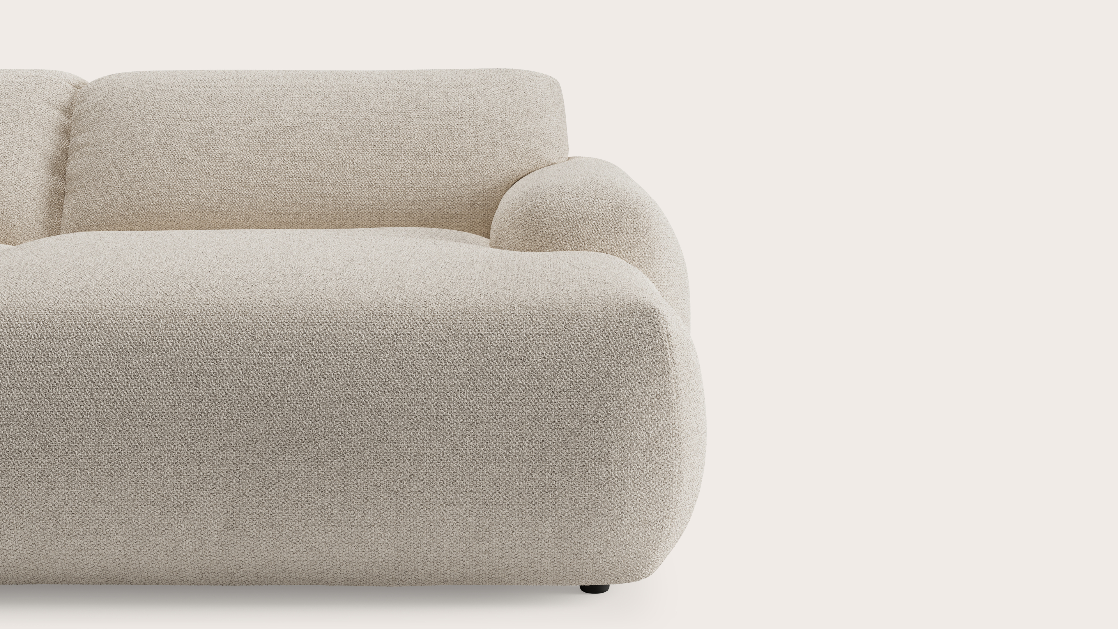 Sarpi hoekzetel 4-zit Hero stof Beige
