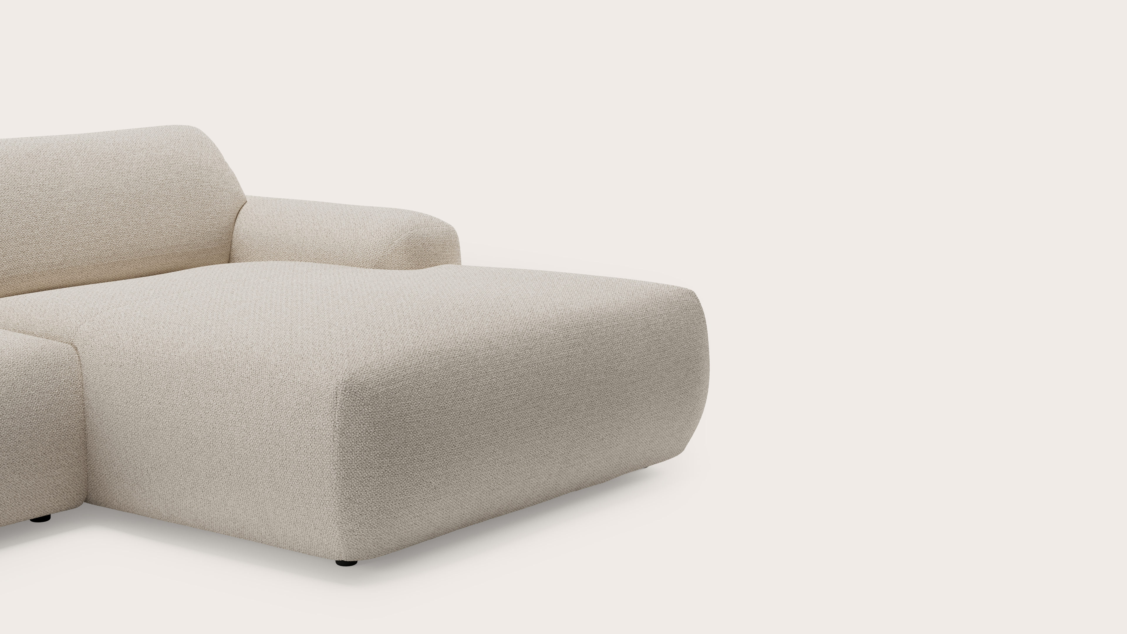 Sarpi hoekzetel 4-zit Hero stof Beige