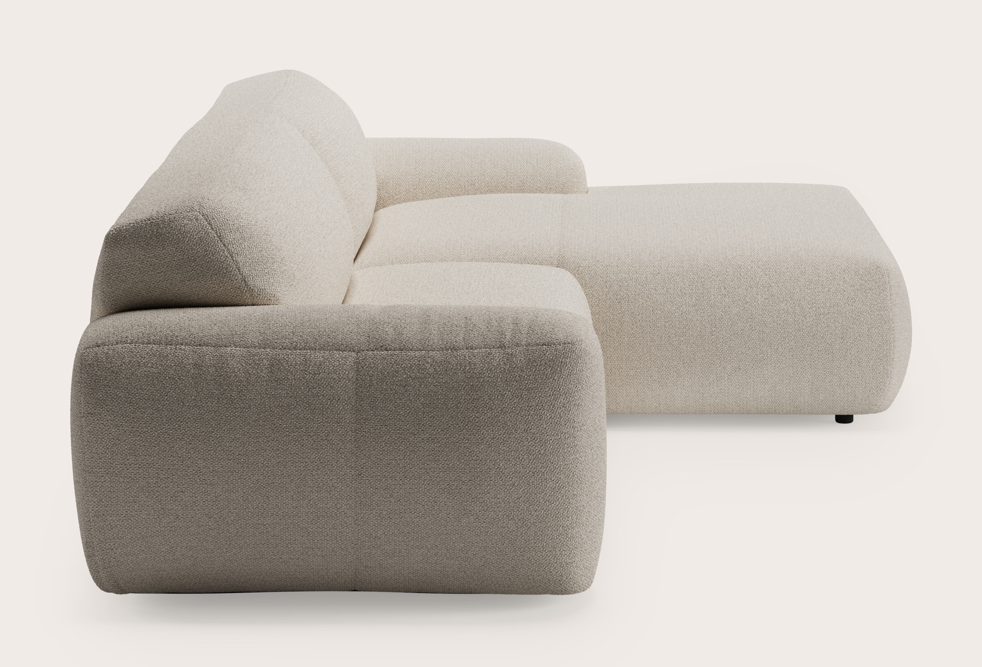 Sarpi hoekzetel 4-zit Hero stof Beige