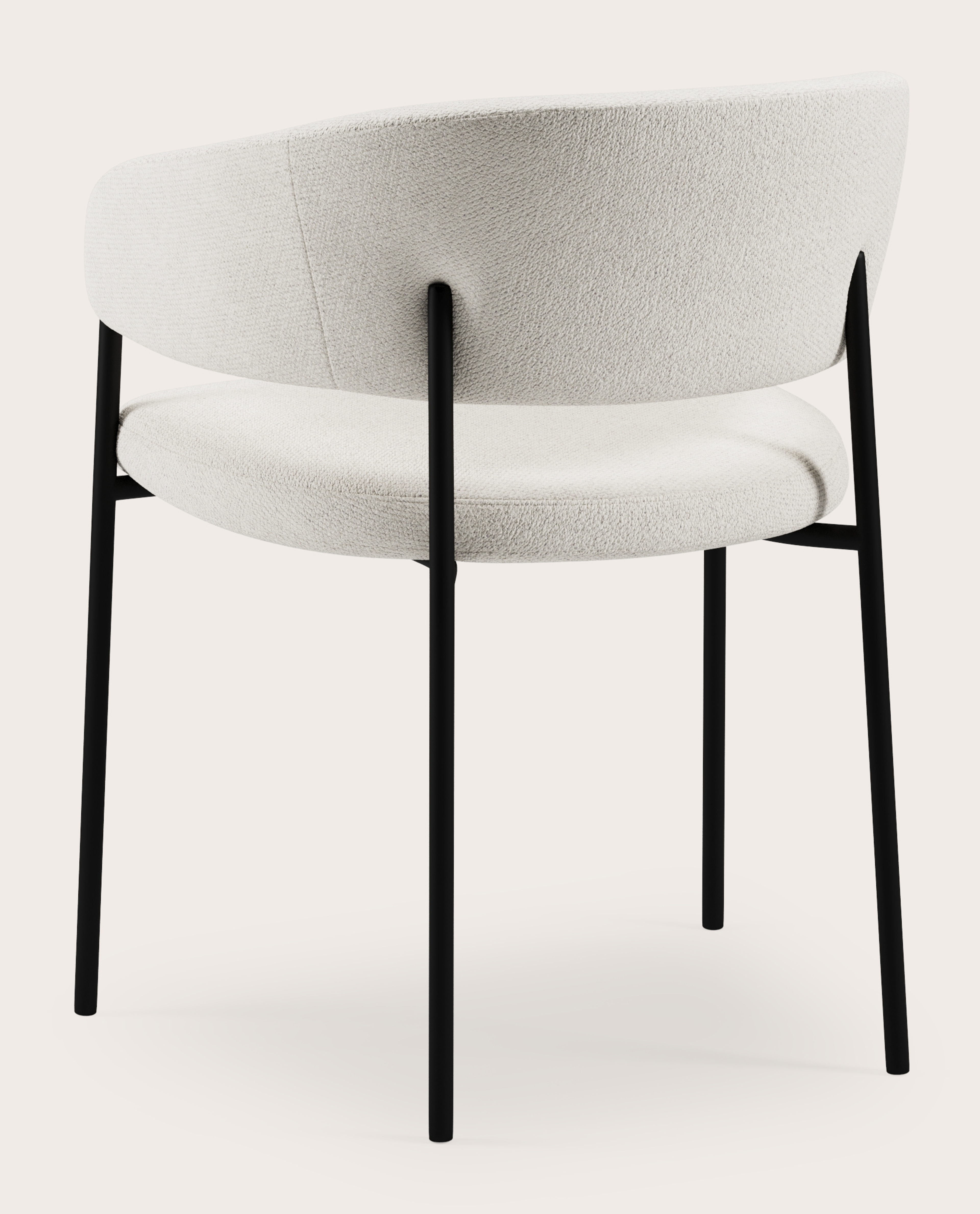 Rivoli armstoel in Volti stof Pearl
