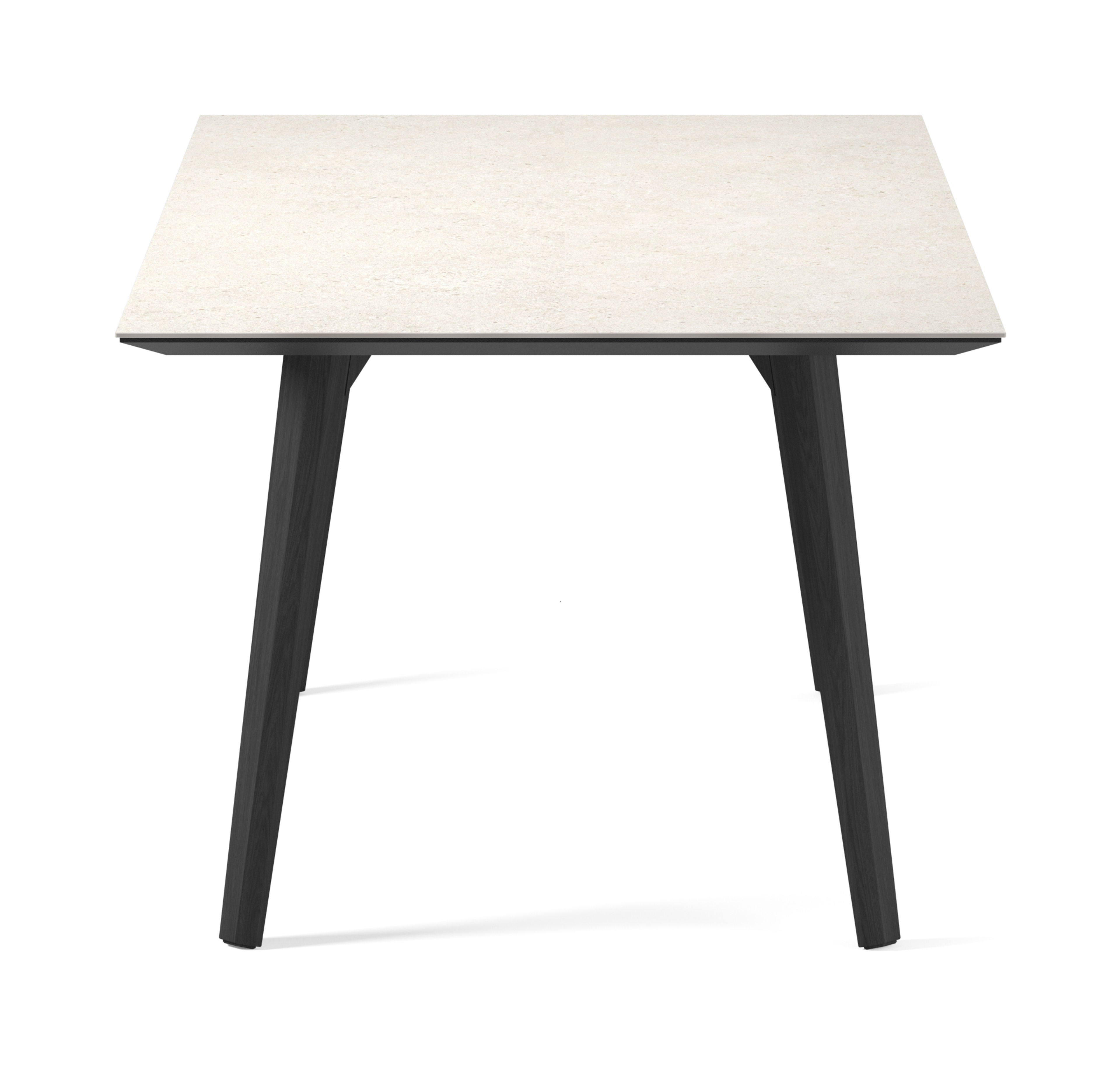 Table de salle à manger Clino armature en chêne noir avec plateau Ceramo rectangulaire céramique en couleur Shilin 180 x 90 x 77 cm