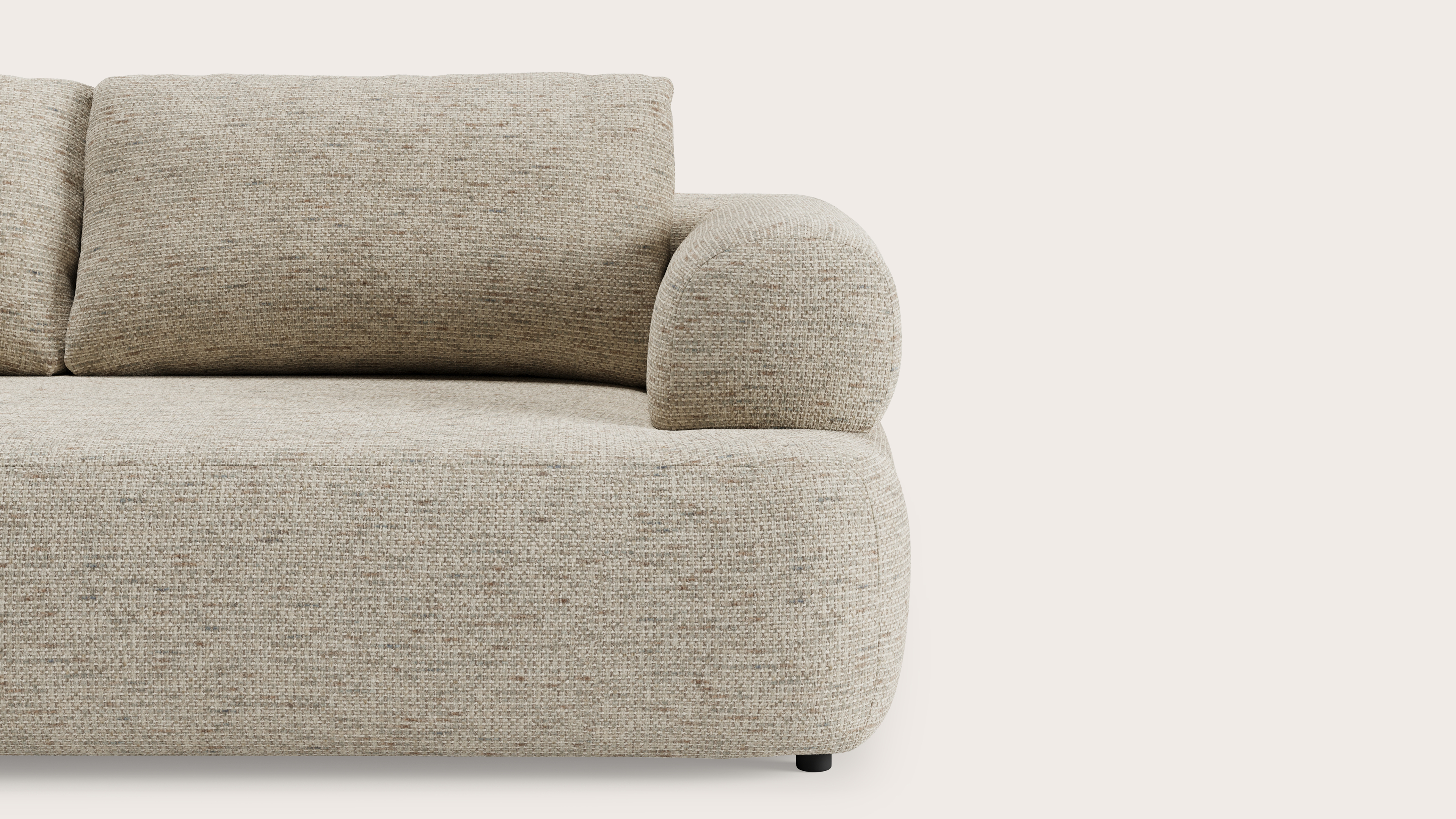 Matera hoekzetel 3,5-zit in Tessaro stof Beige