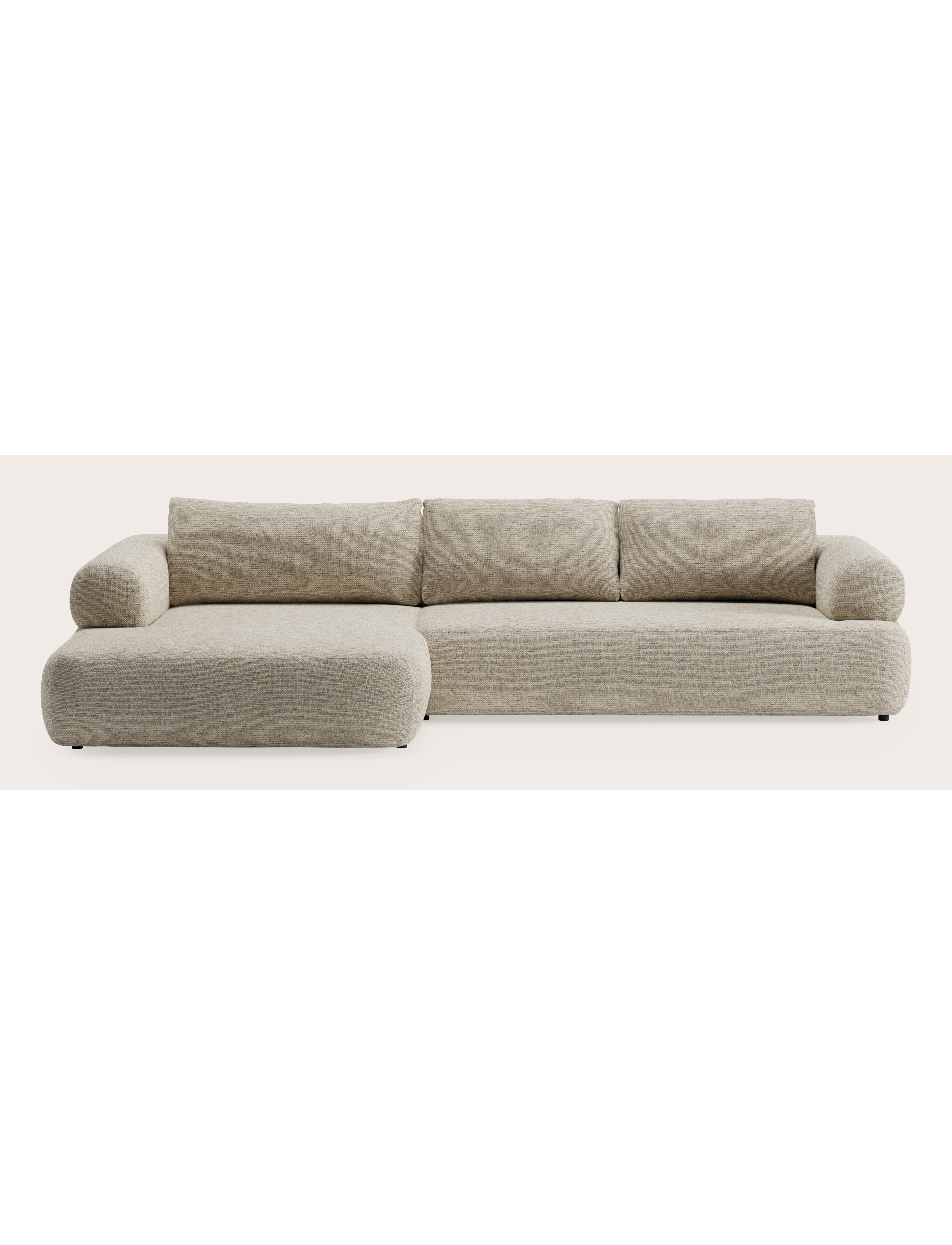 Matera hoekzetel 3,5-zit in Tessaro stof Beige