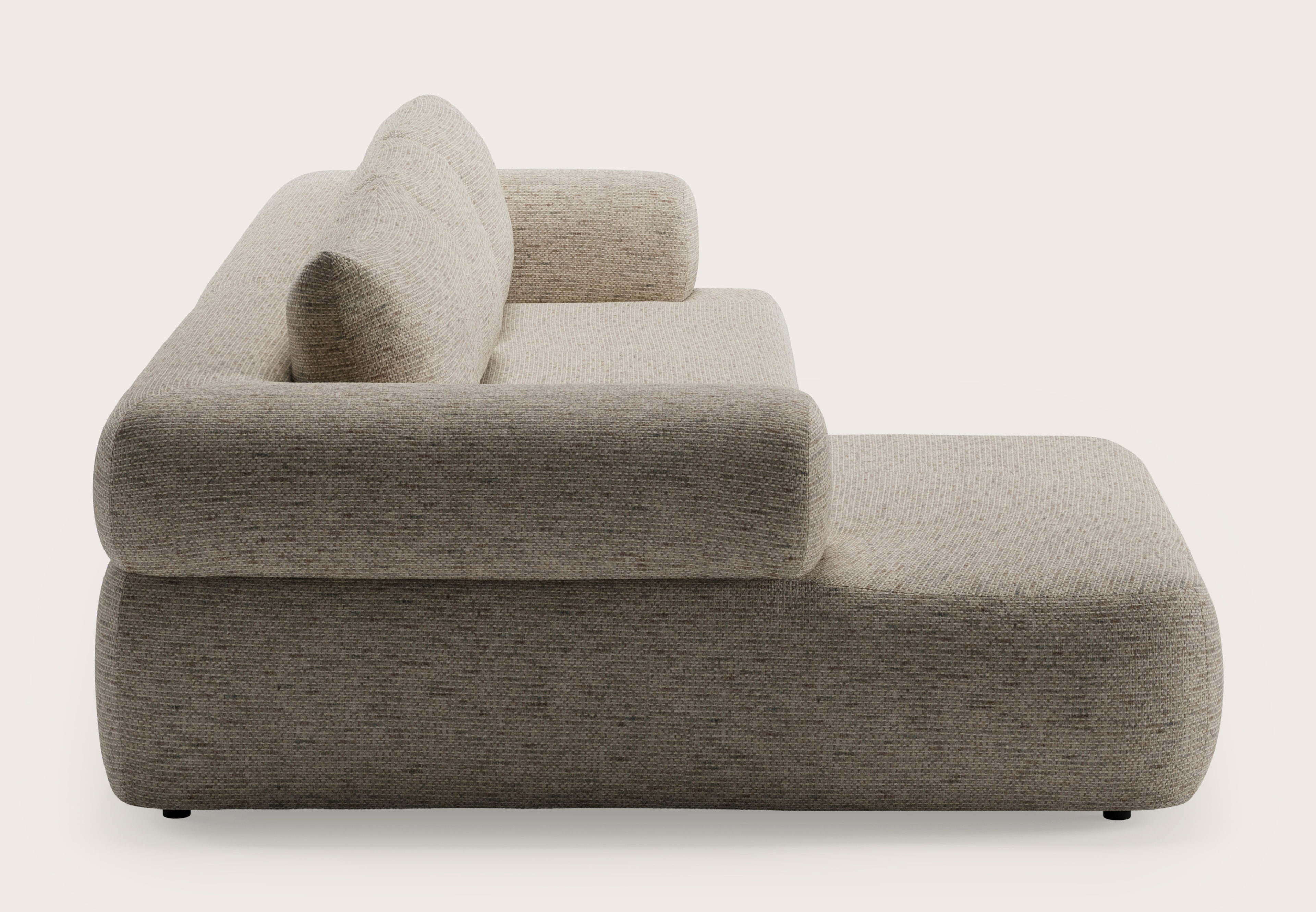 Matera hoekzetel 3,5-zit in Tessaro stof Beige