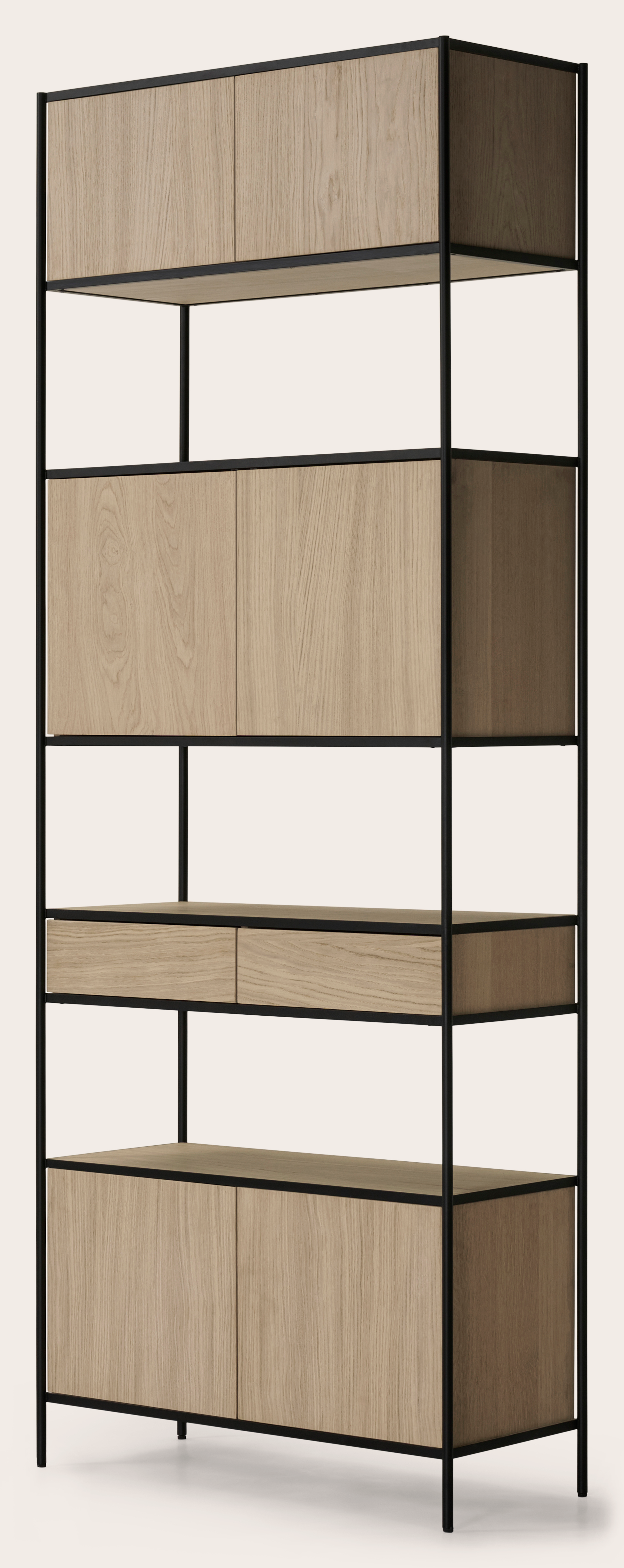 Etagère haute Scaletto en chêne couleur naturelle 83 x 36 cm