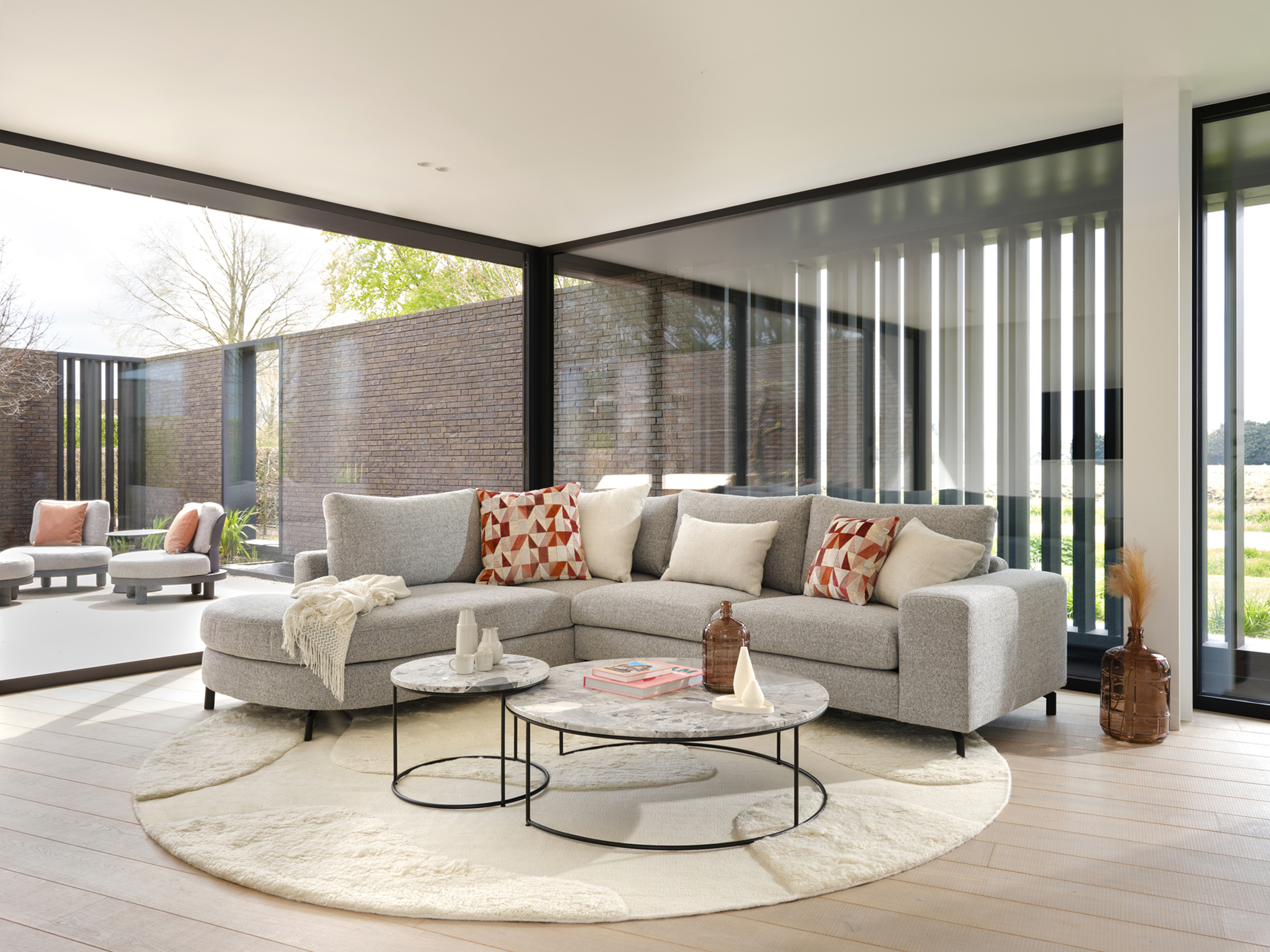 Baci kussen in Tangio stof Rose 60 x 60 cm