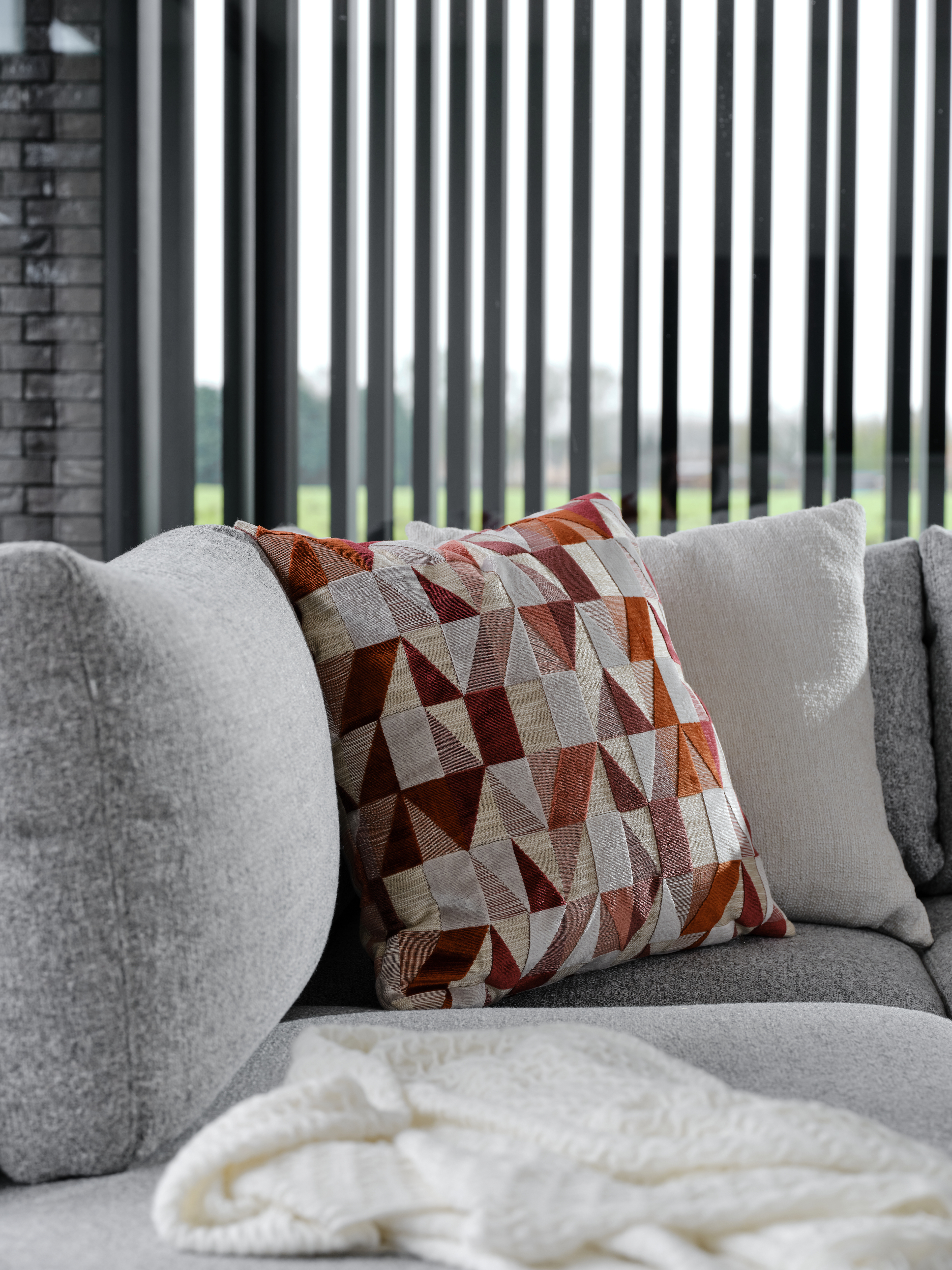 Baci kussen in Tangio stof Rose 60 x 60 cm