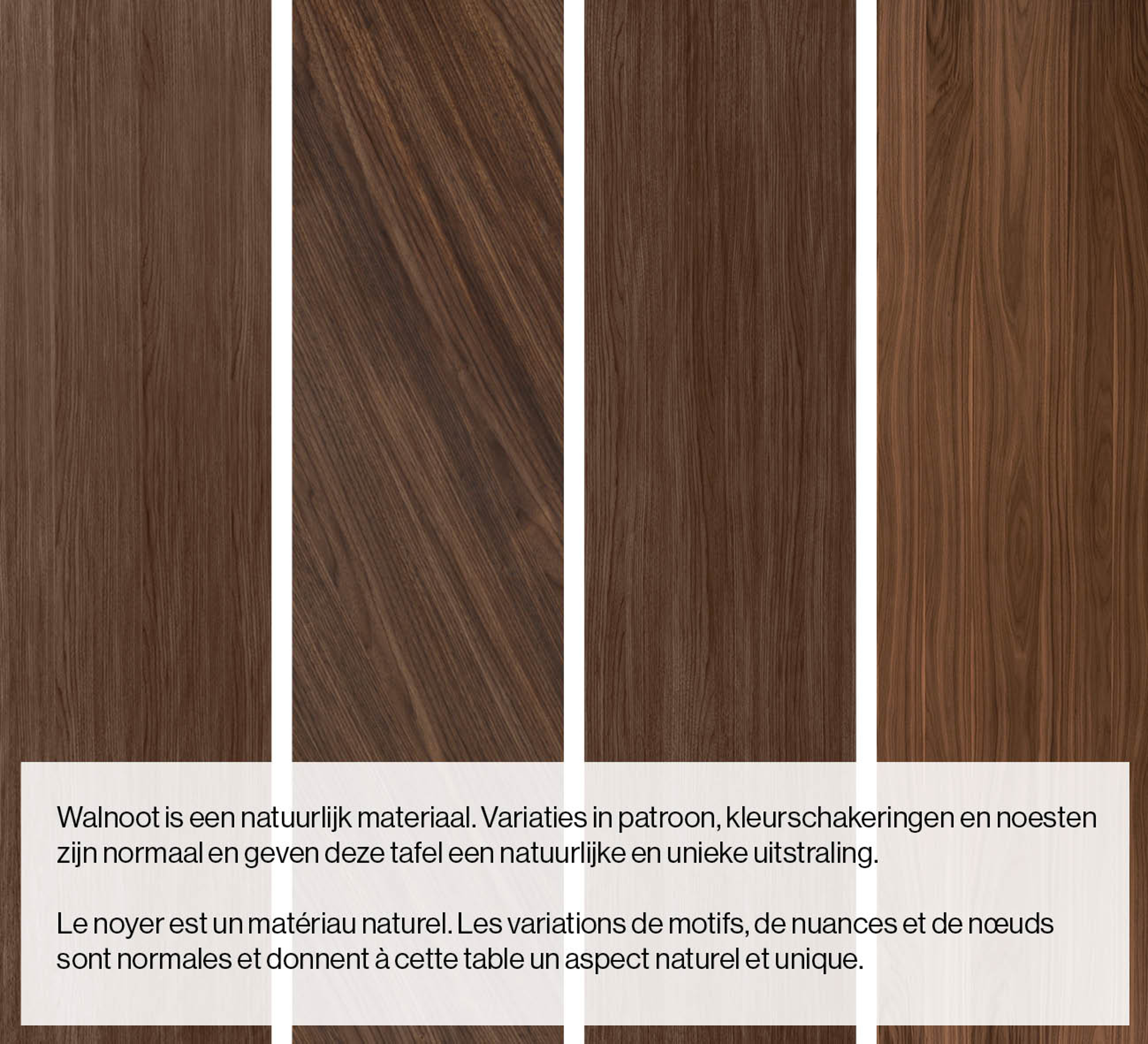 Bijzettafel Kubo onderstel zwart metaal met Orto blad in walnoot