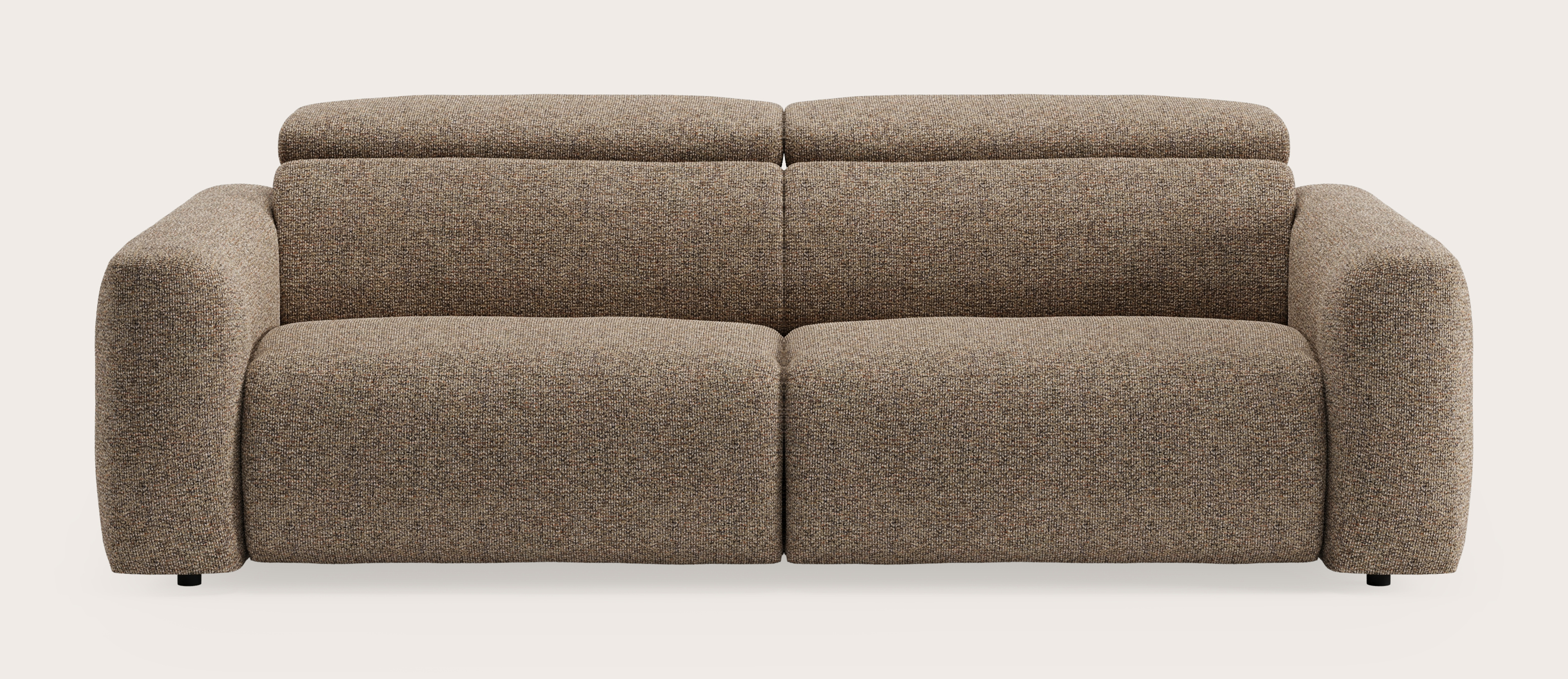 Lassa elektrische zetel 3 places en Fresco tissu Wenge