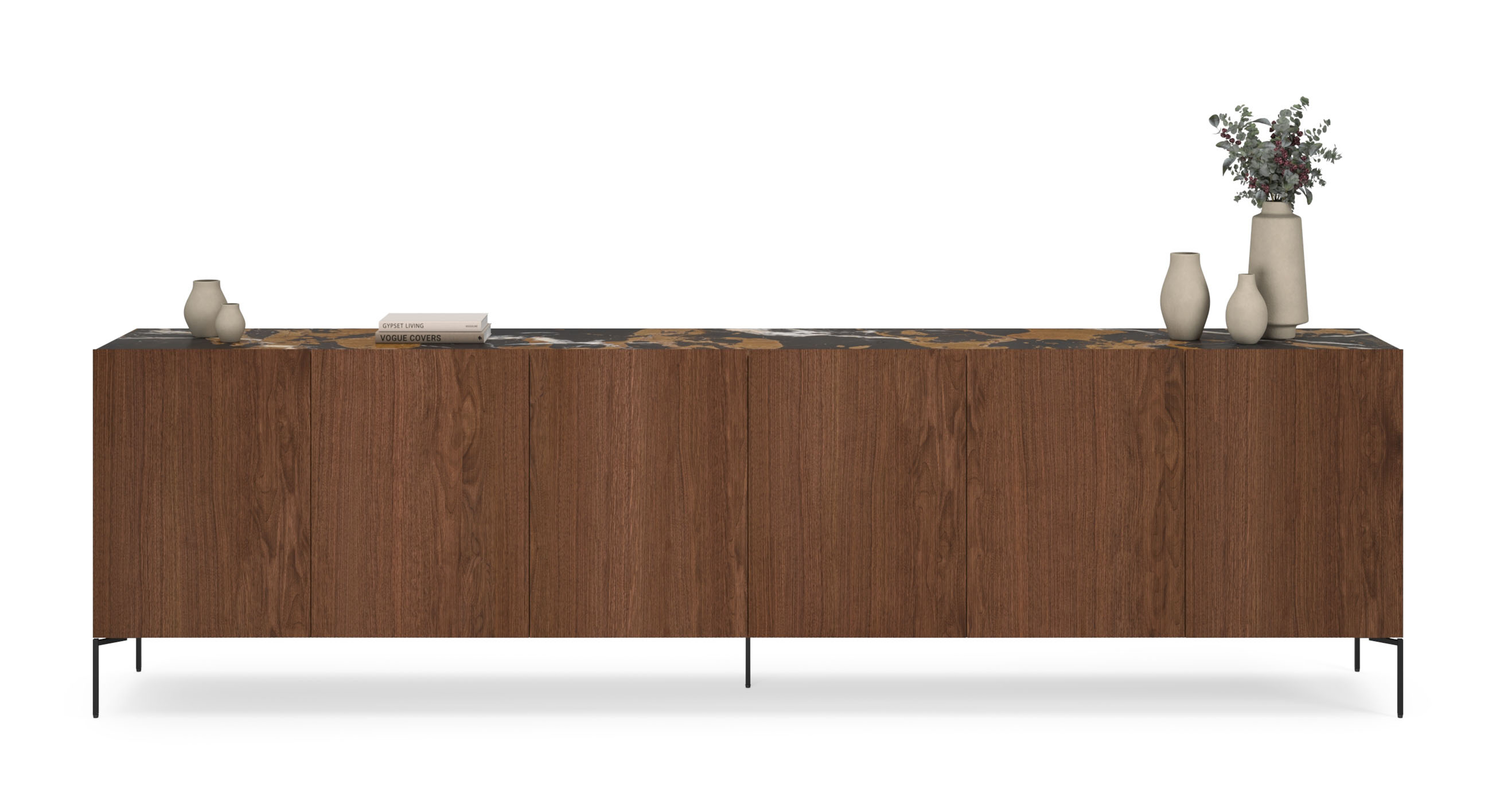 GrivoloMarble_Walnut_Sideboards
