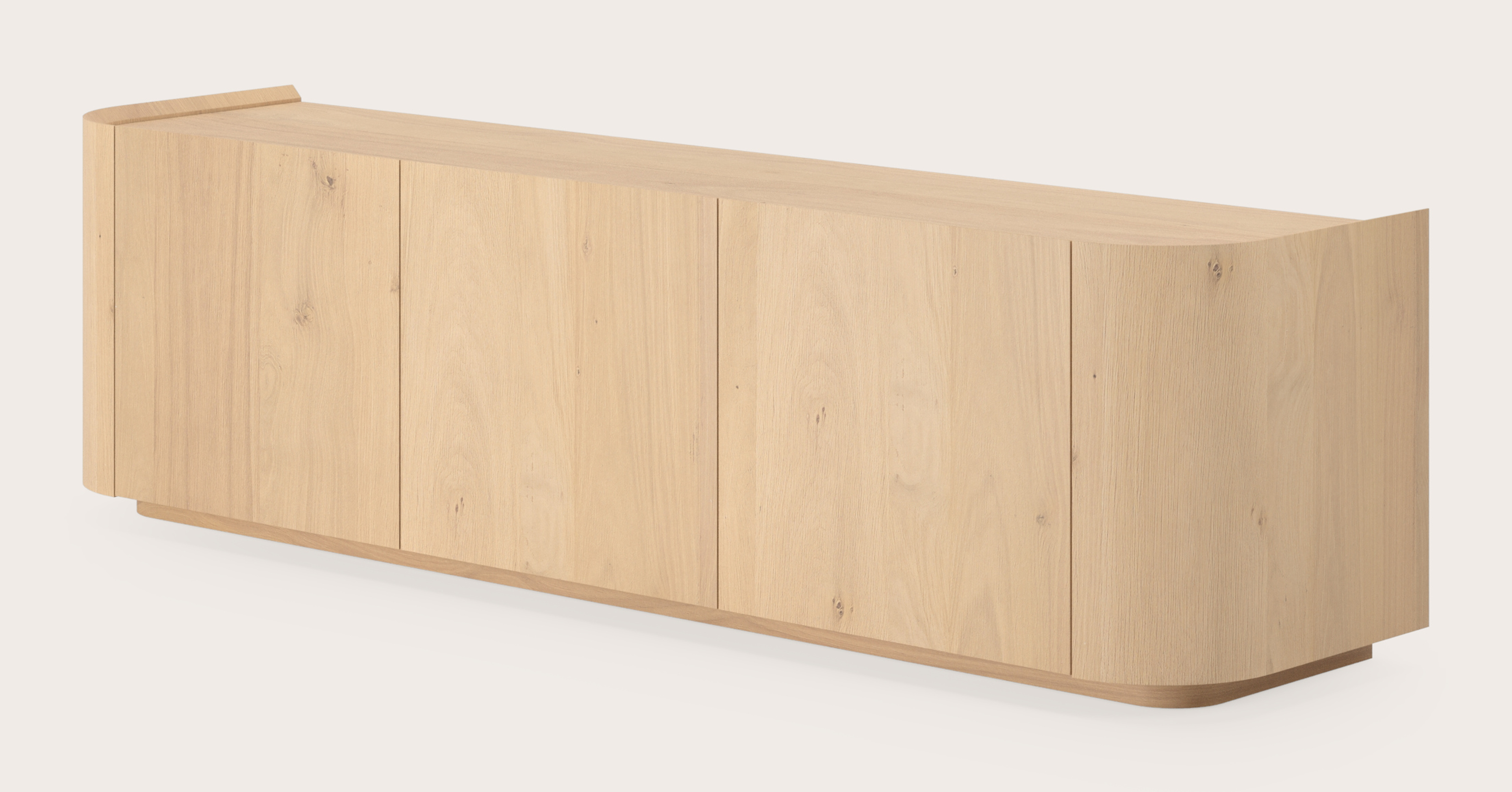 Rondato tv-meubel in natuurkleurige eik 179 x 45 cm