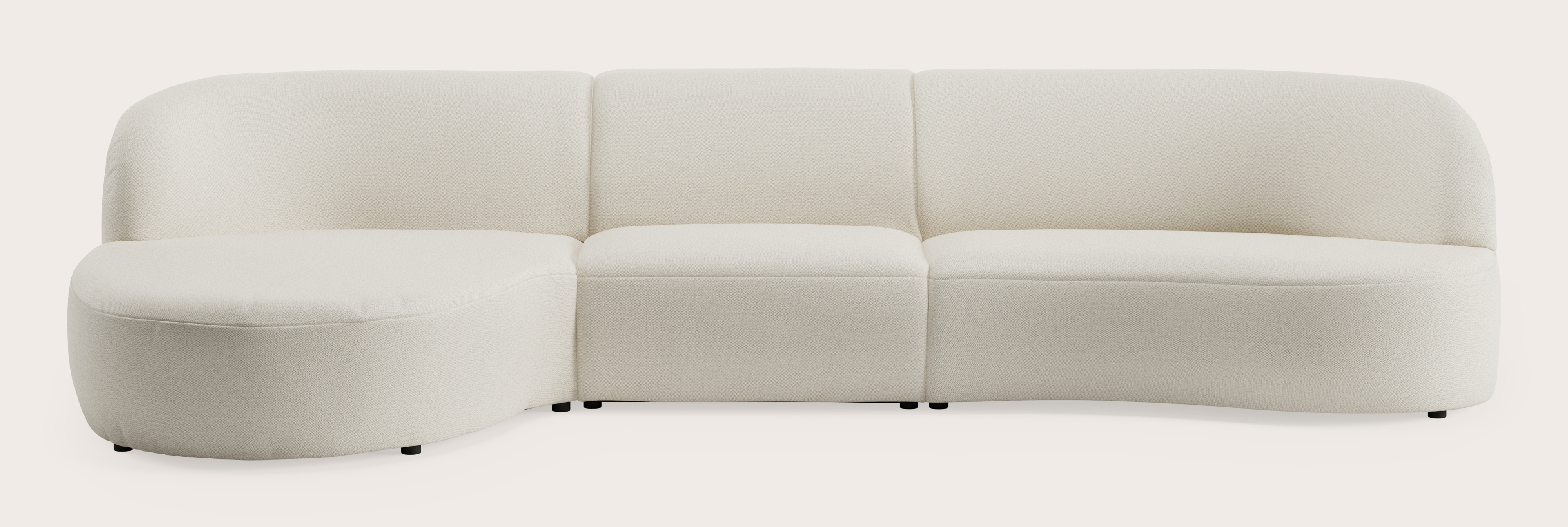 Tubo canapé d'angle 4,5 places en Brio tissu Linen