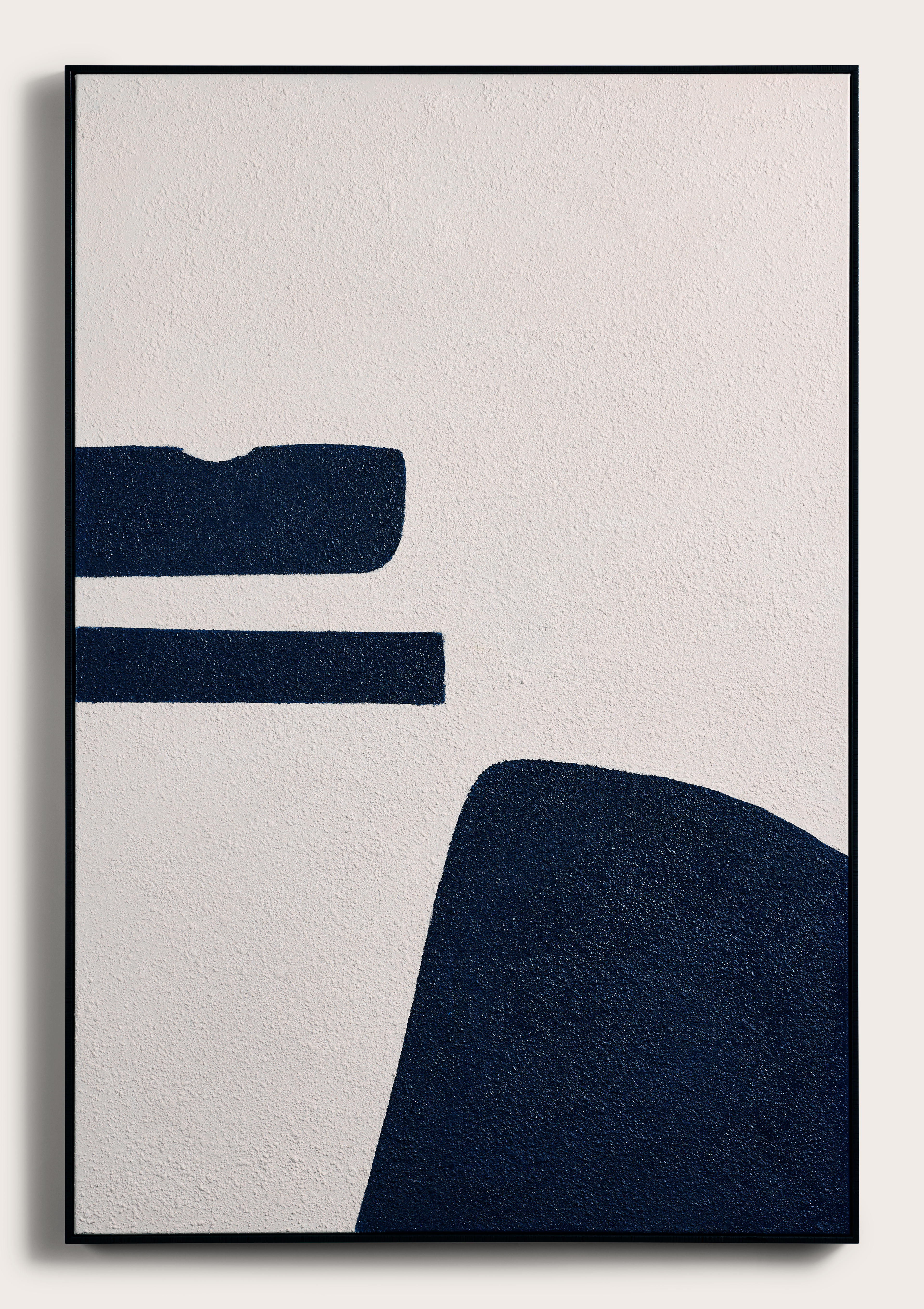 Piato I schilderij canvas blauw 80x120cm