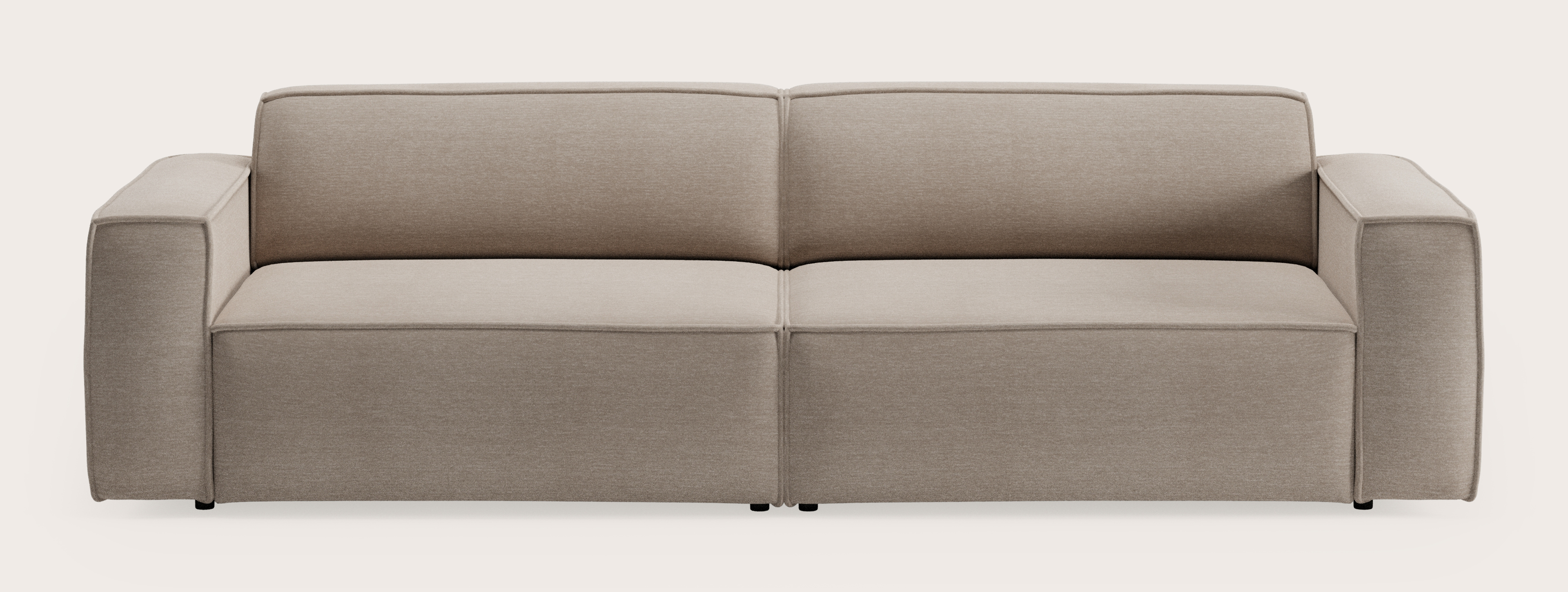 Isola canapé 3 places en Sorella tissu Beige