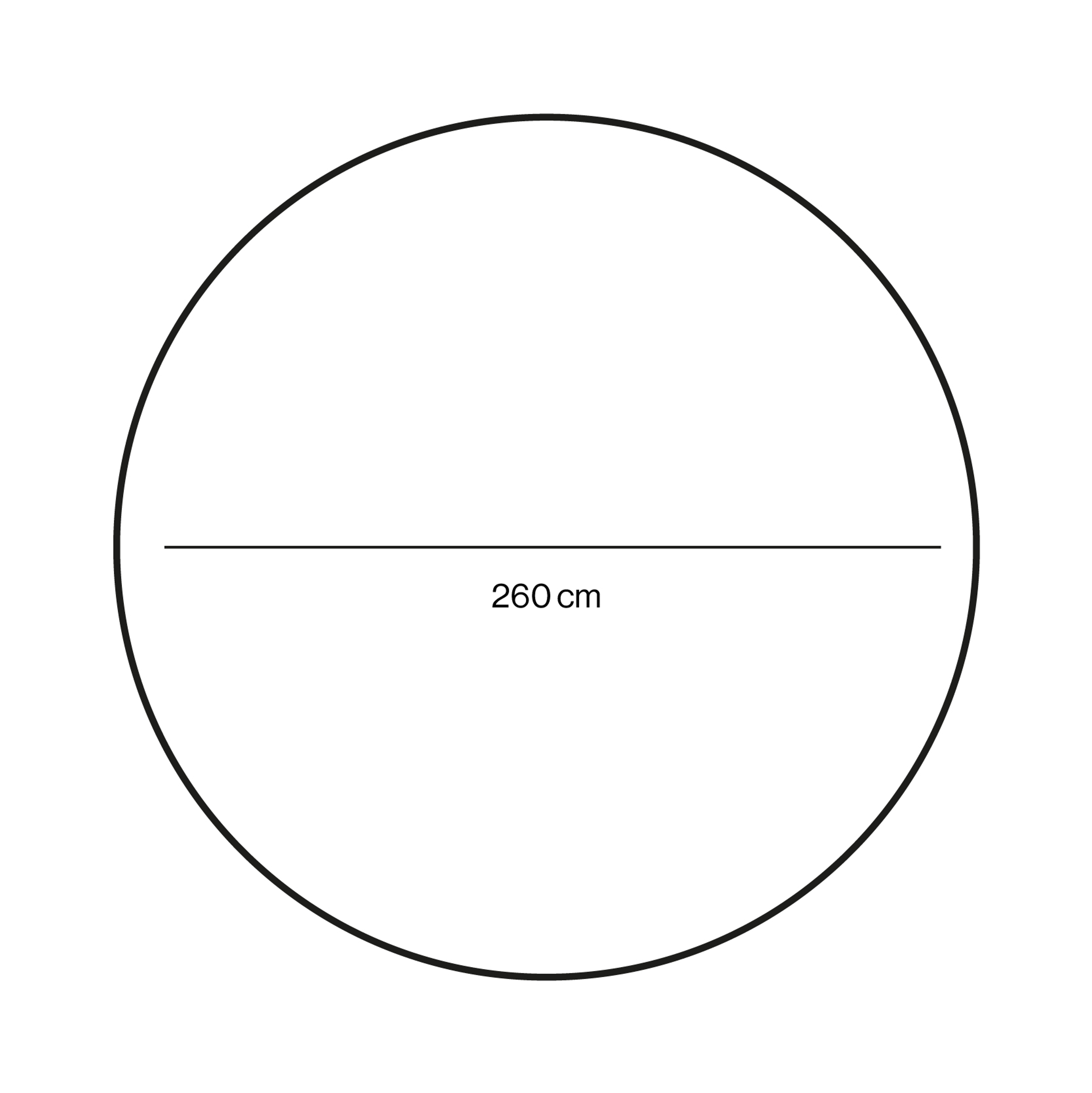 Lavora tapijt Grey Ø260cm