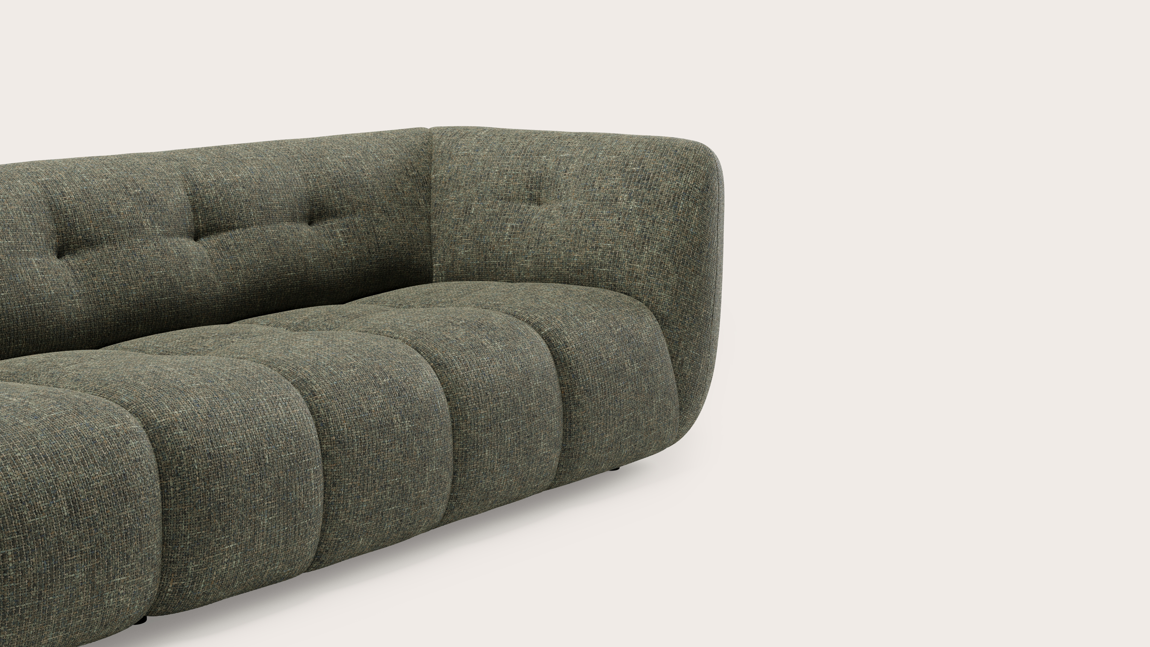 Chubbi canapé 4 places en Tessaro tissu Jungle