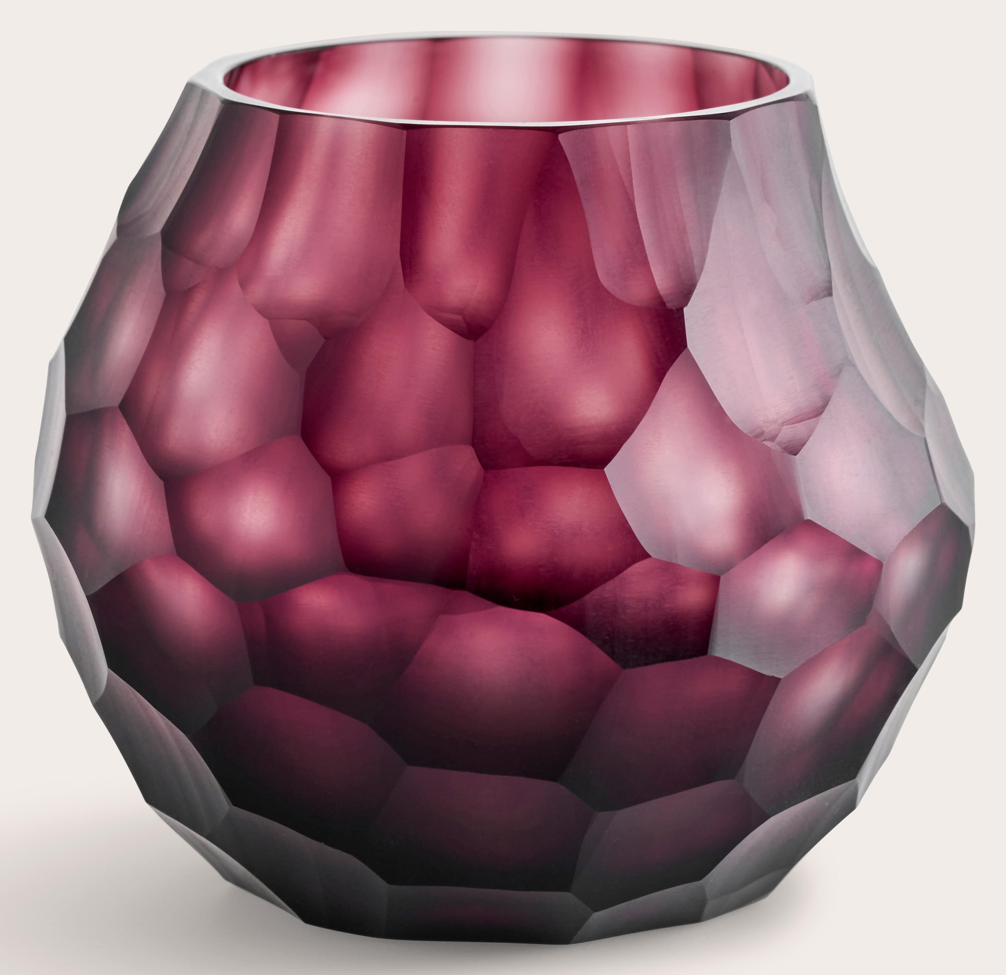 Lincoln theelicht glas LILAC Ø12xH10cm