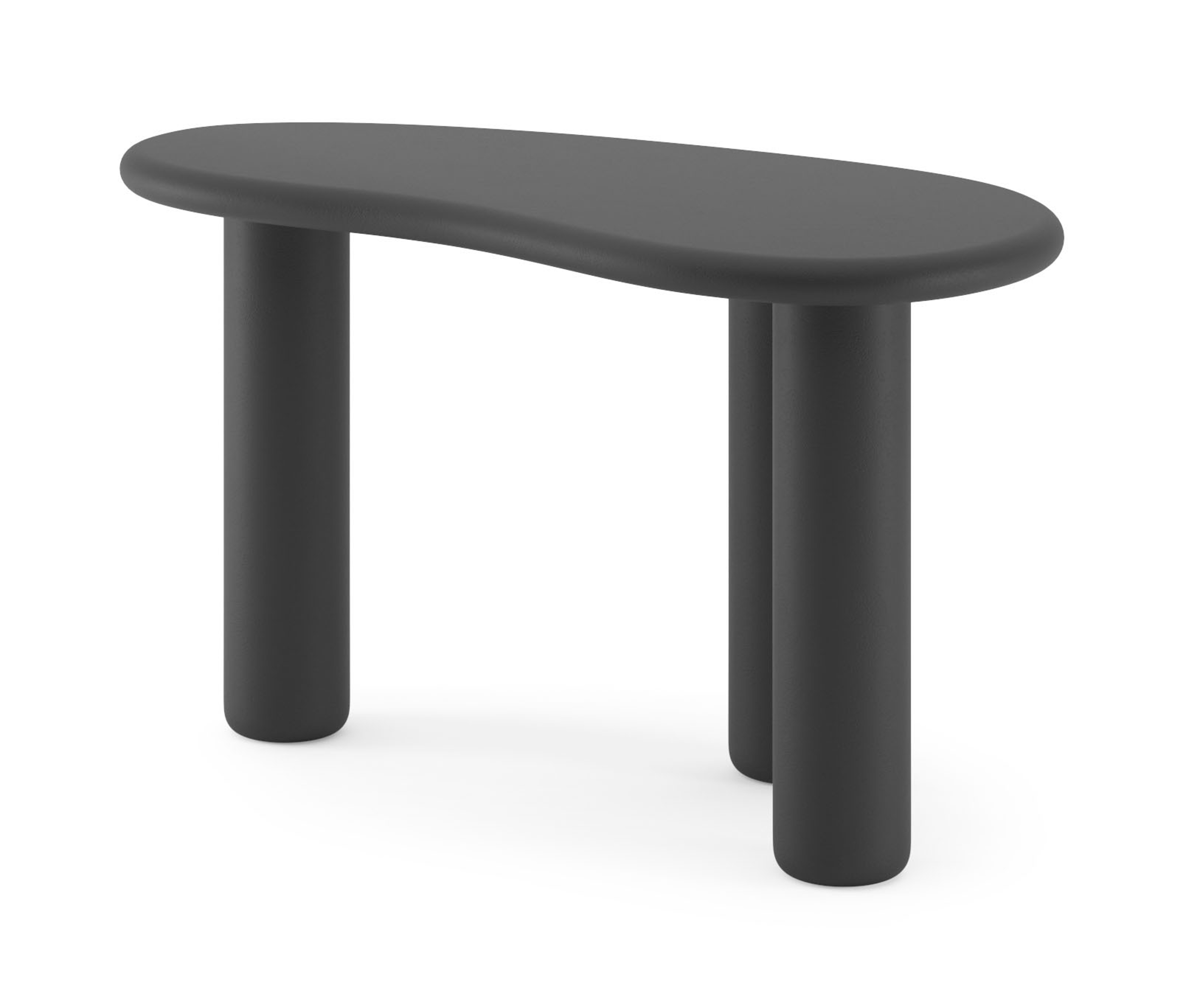Meuble de console Artisano  forme blob en Claylime couleur Charcoal 135 x 68 x 76 cm