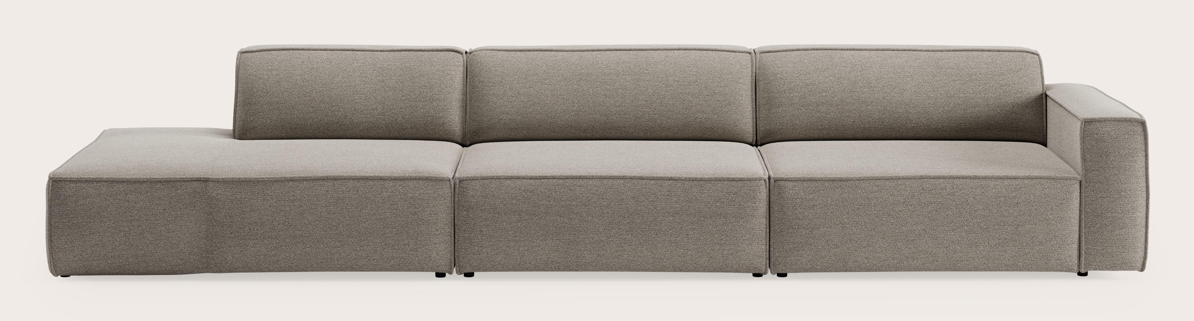 Isola canapé 4,5 places en Fresco tissu Beige