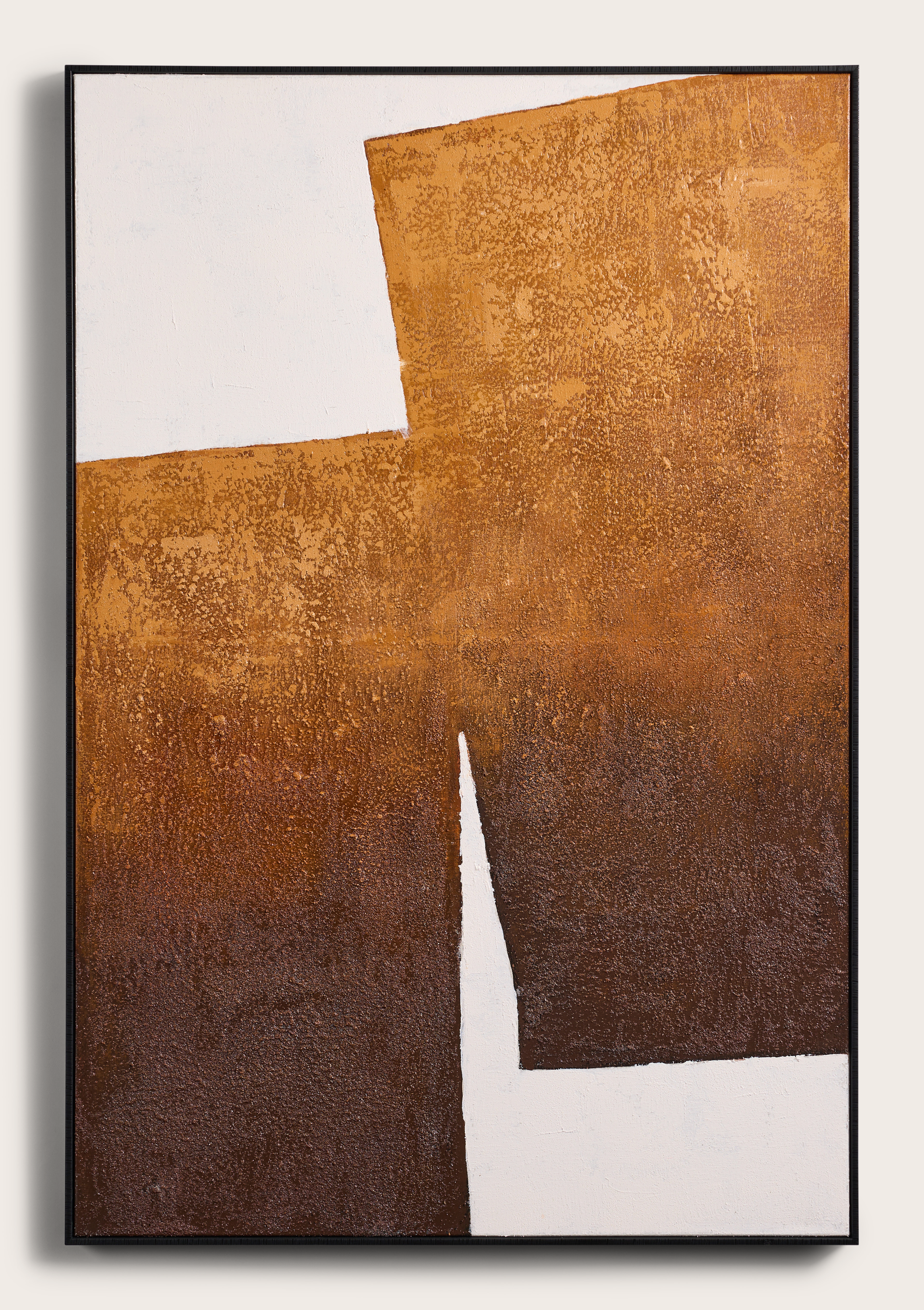 Lion II schilderij canvas Mustard 80x120cm