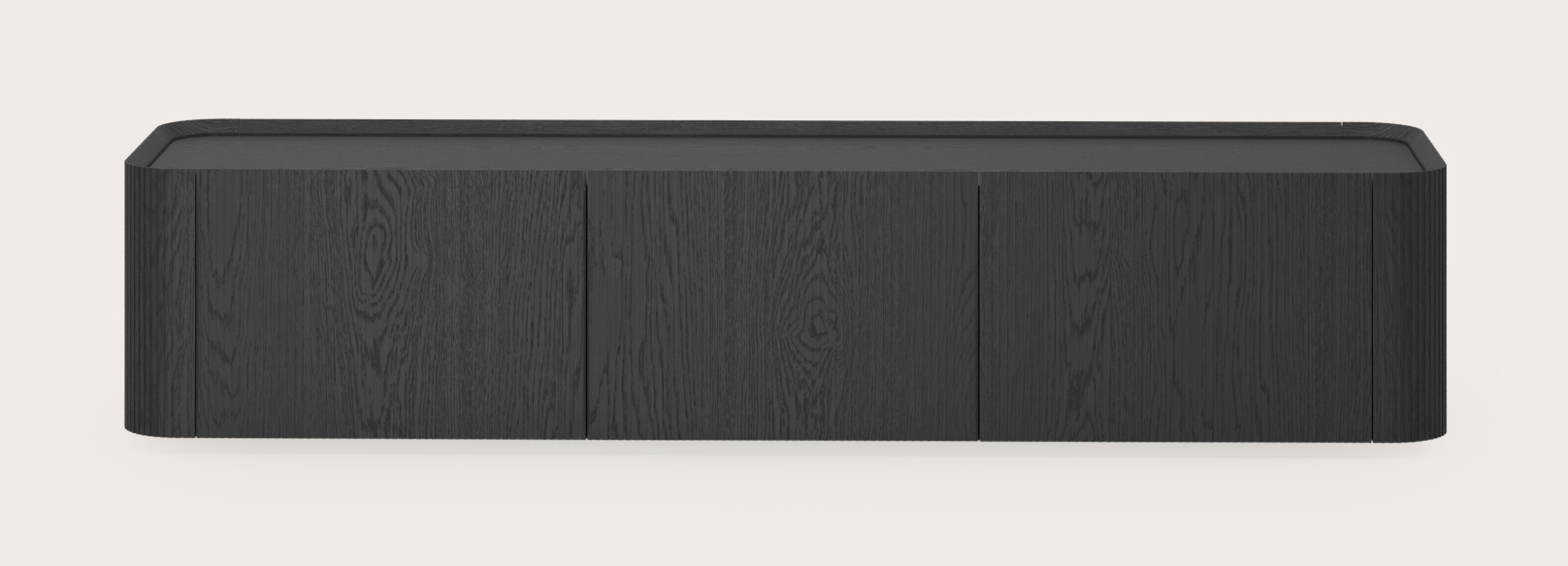 Grivato tv-meubel in zwarte eik 169 x 45 cm