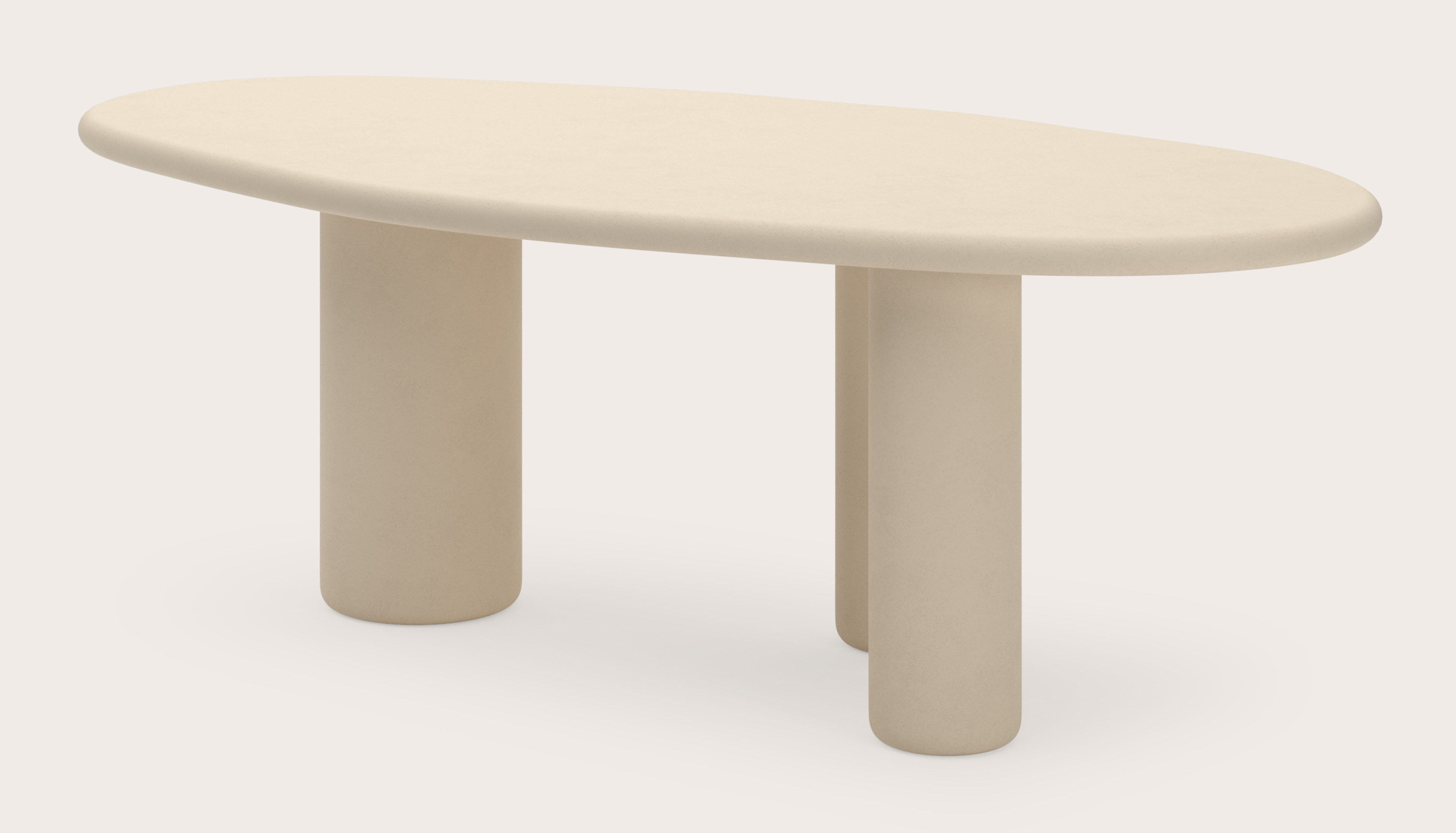 Table de salle à manger Artisano avec plateau Artisano en forme leaf en Claylime couleur Moonglade