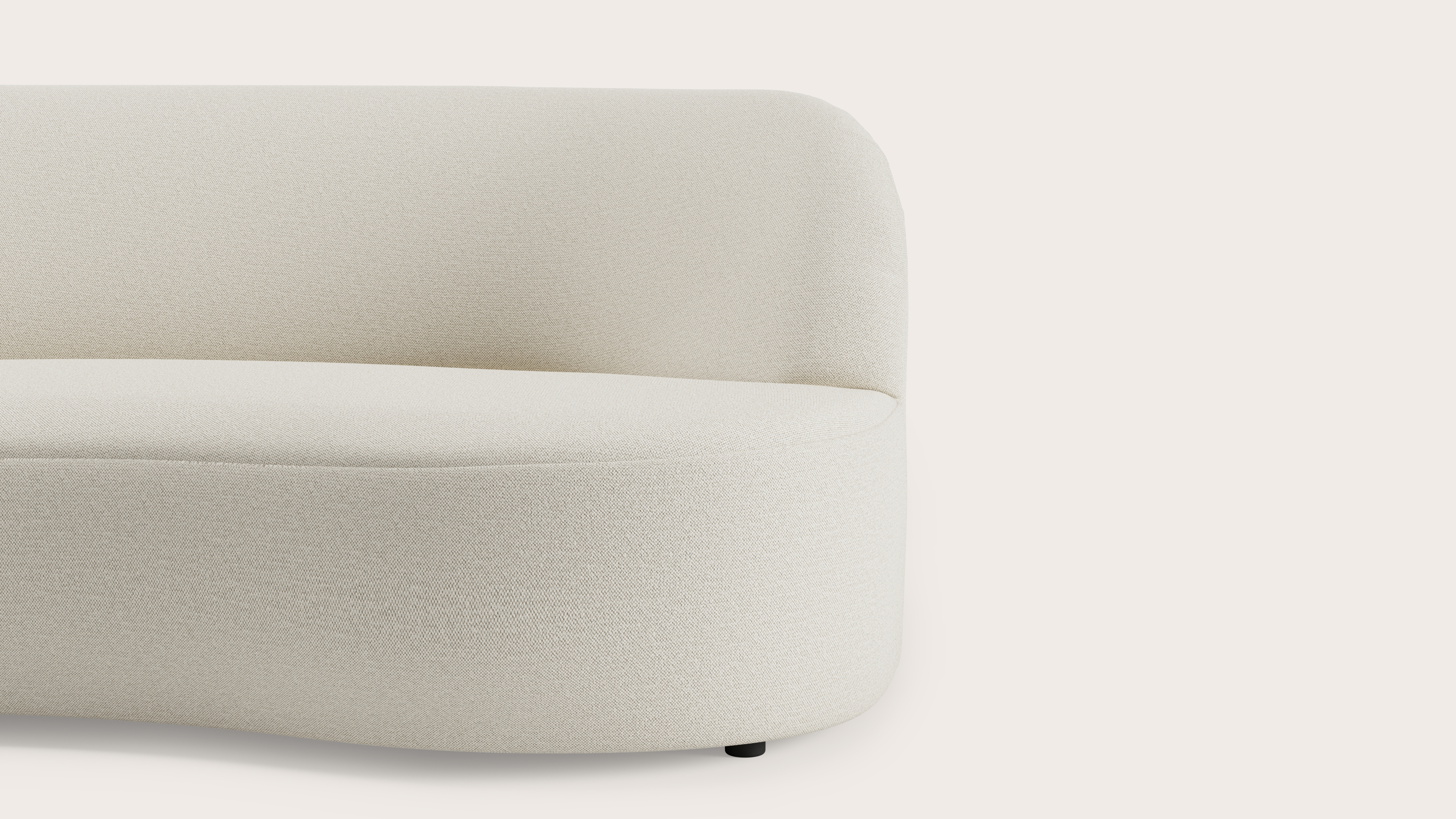 Tubo canapé d'angle 4,5 places en Brio tissu Linen