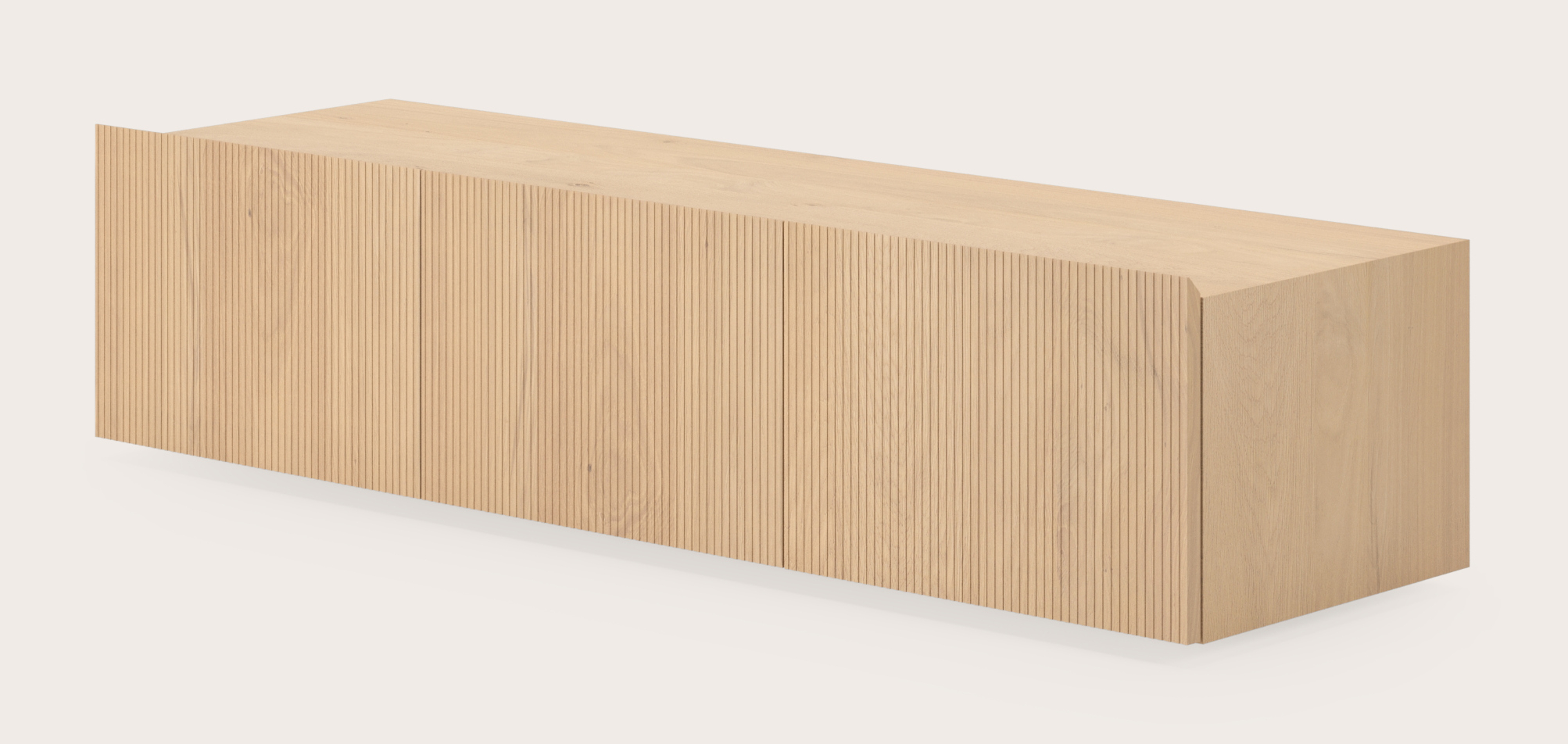 Grivolo tv-meubel in natuurkleurige eik 149 x 45 cm