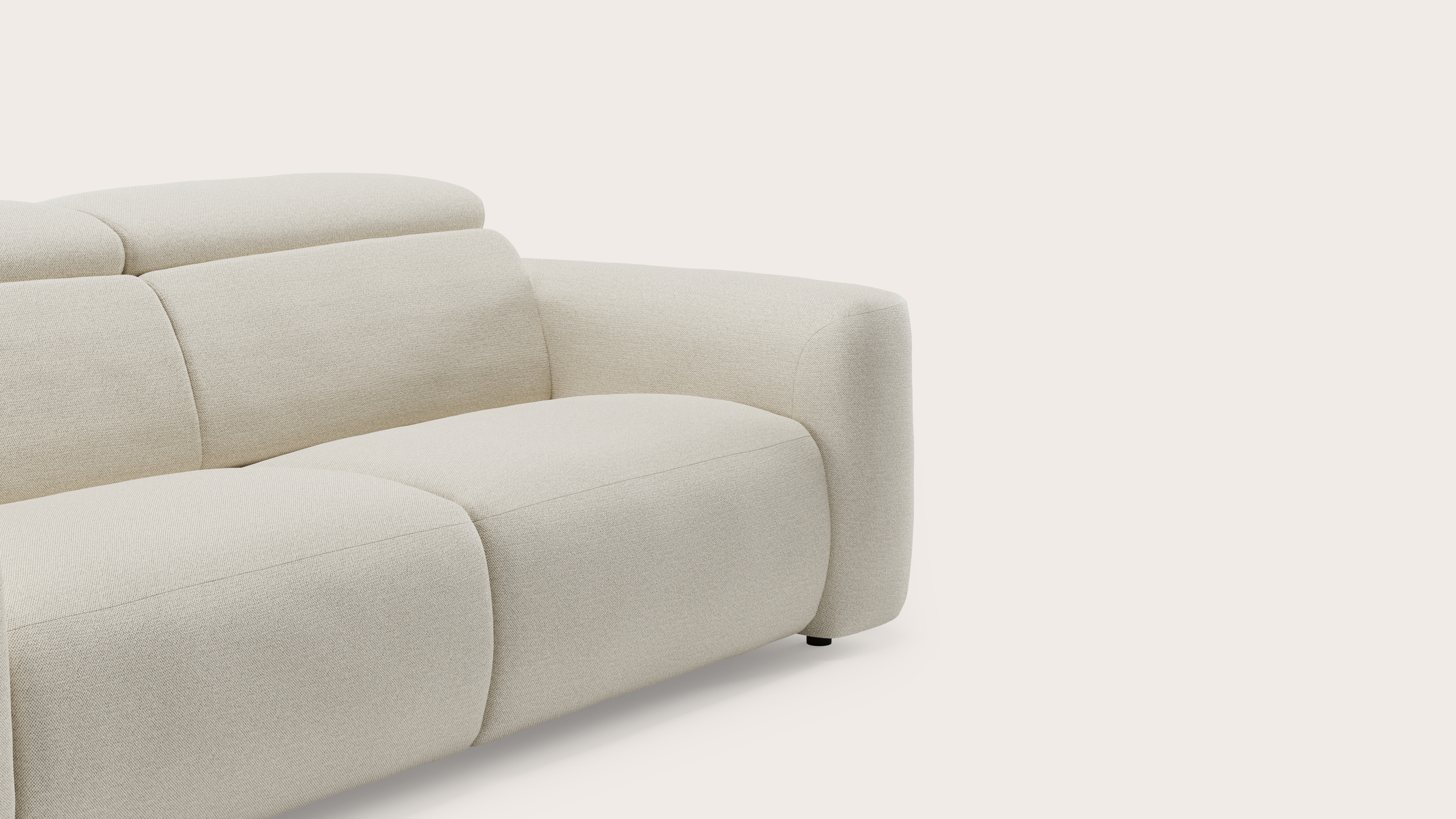 Lassa elektrische zetel 2 places en Brio tissu Linen