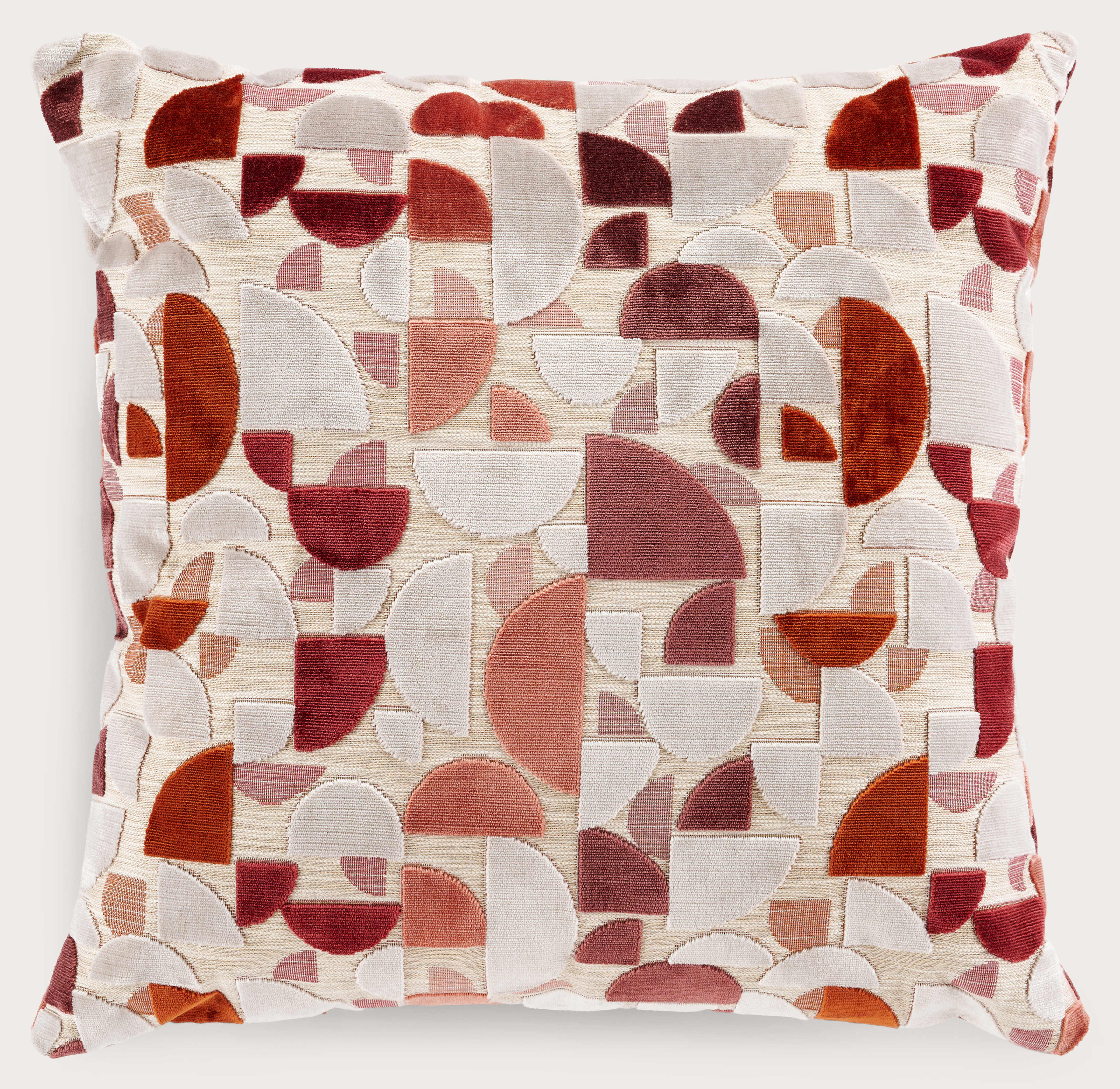Coussin Baci en Lunio tissu Rose 60 x 60 cm