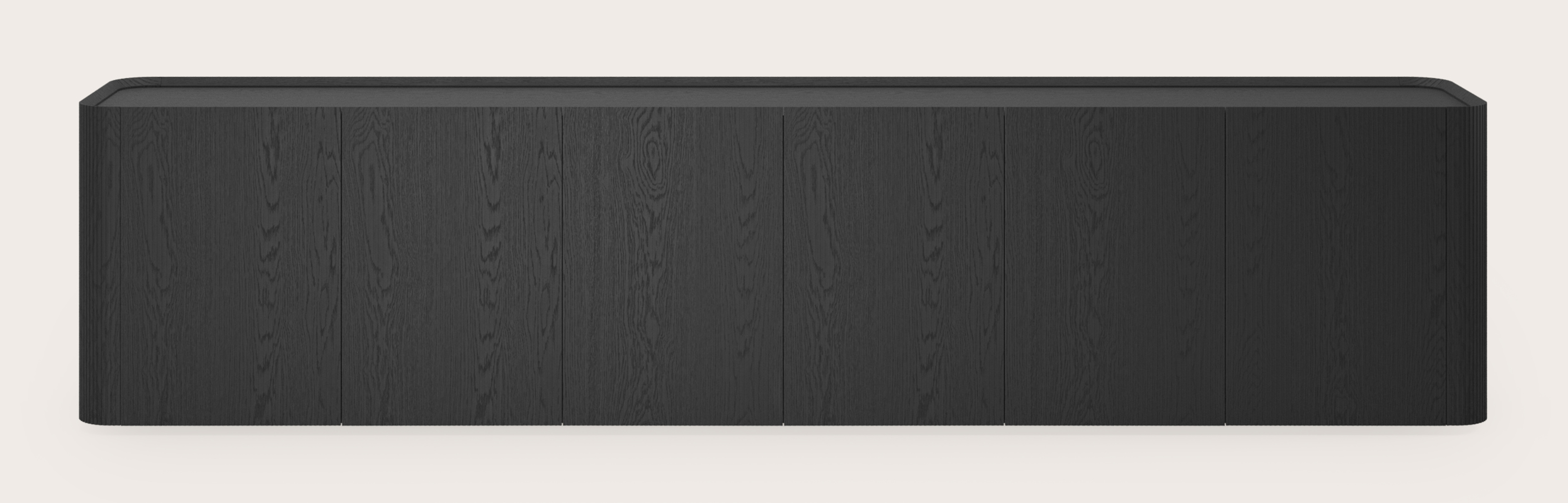 Buffet Grivato en chêne noir 294 x 45 cm