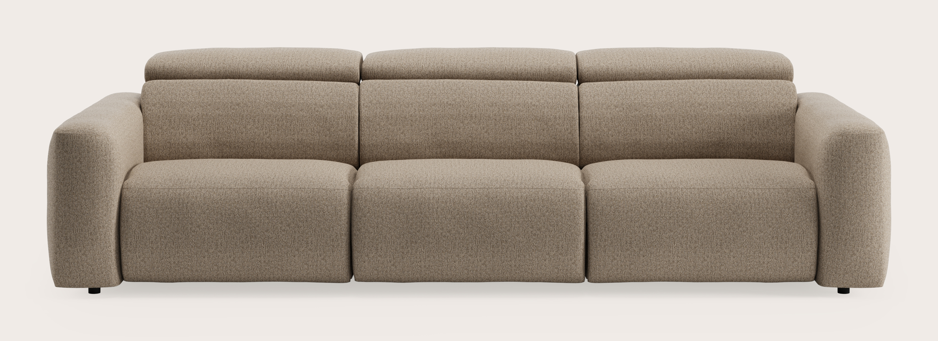 Lassa elektrische zetel 3 places en Brio tissu Sesame