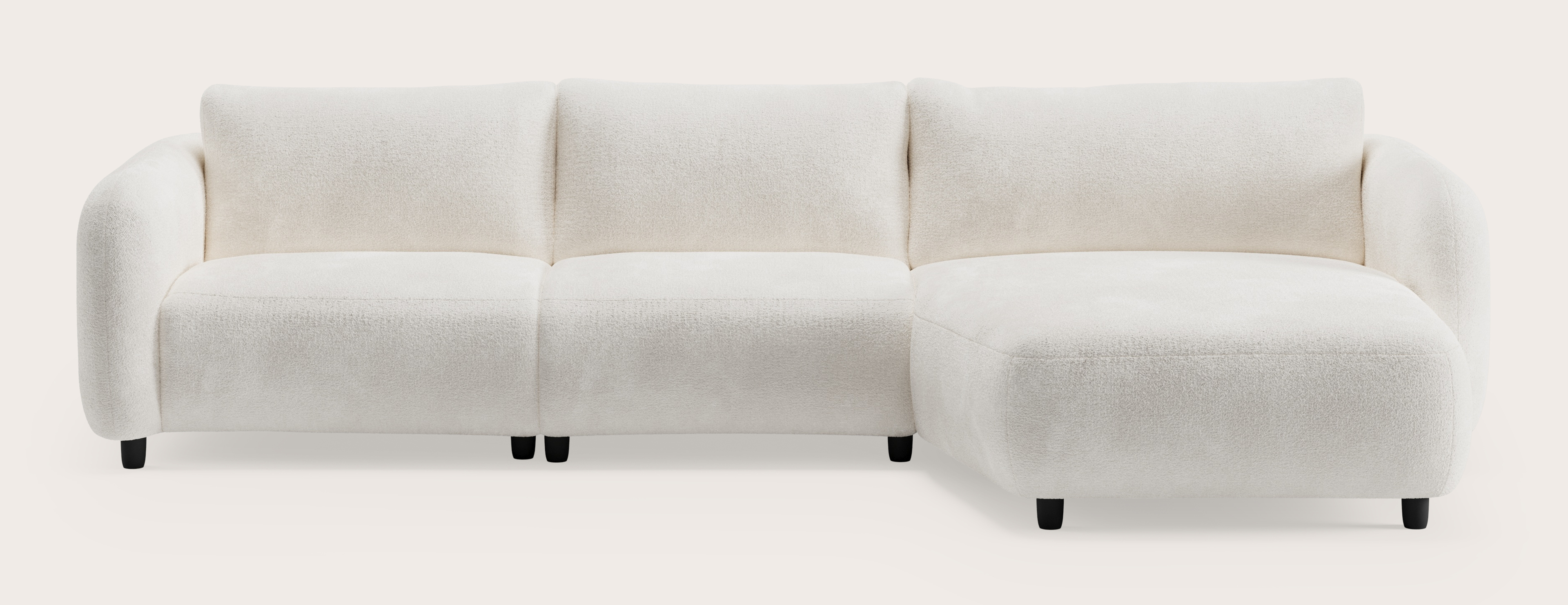 Milio elektrische canapé d'angle 4,5 places en Nova tissu Pearl