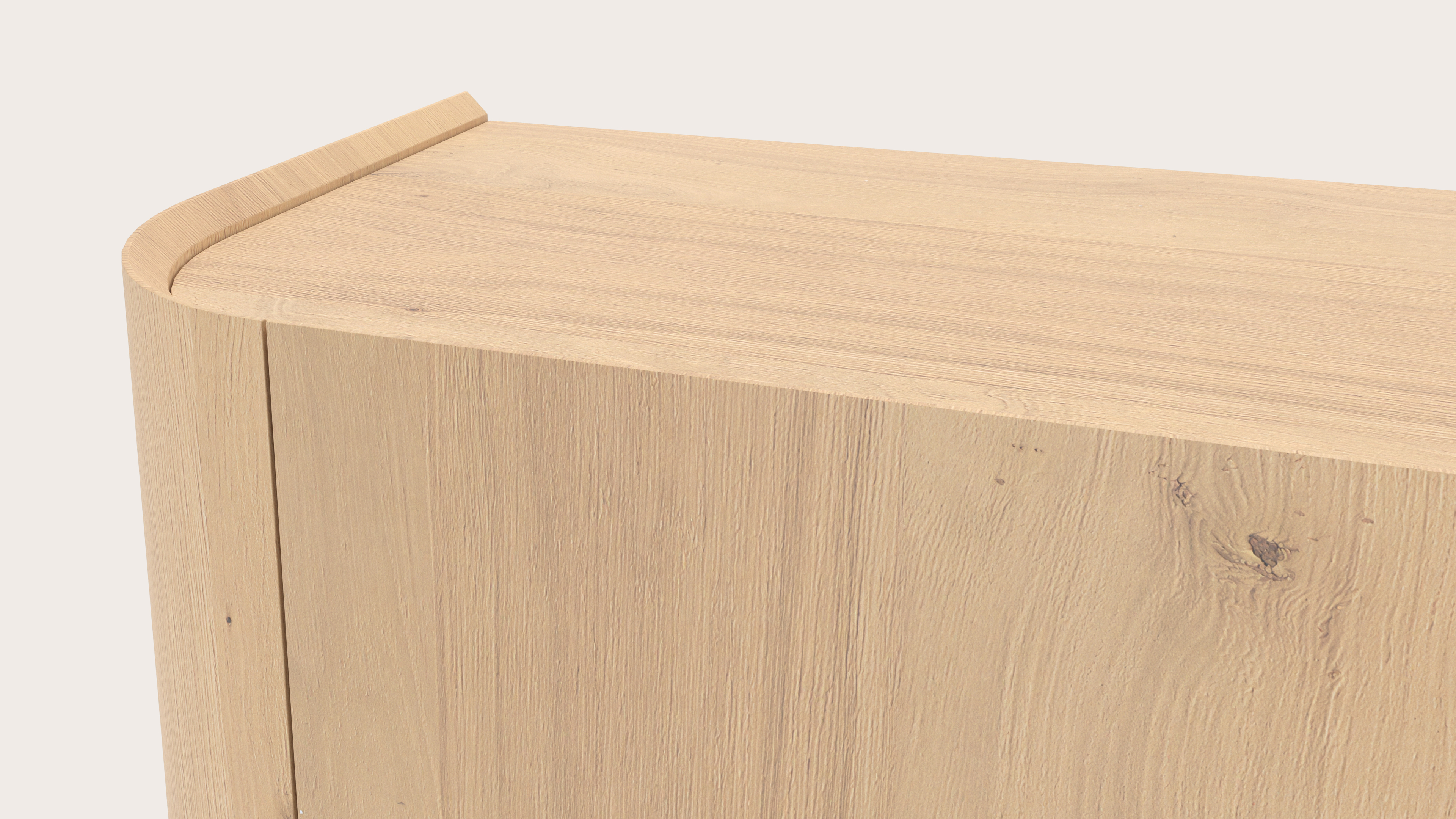 Rondato tv-meubel in natuurkleurige eik 179 x 45 cm