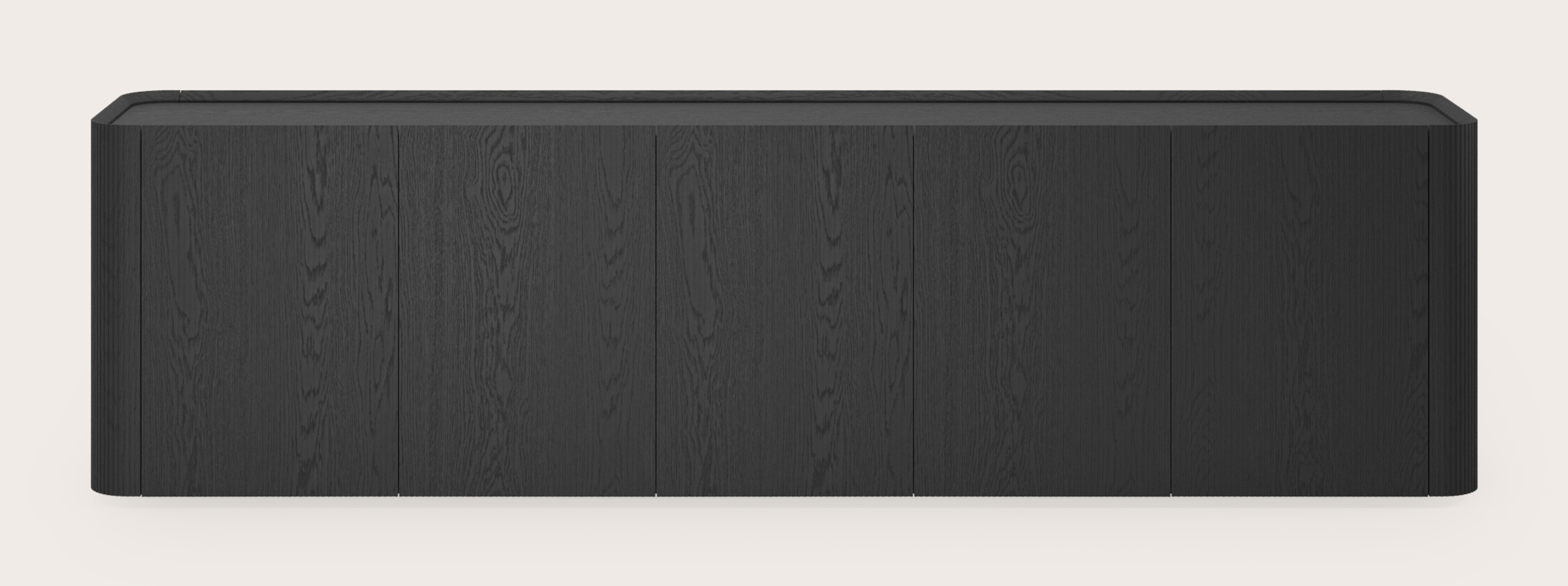 Grivato dressoir in zwarte eik 249 x 45 cm