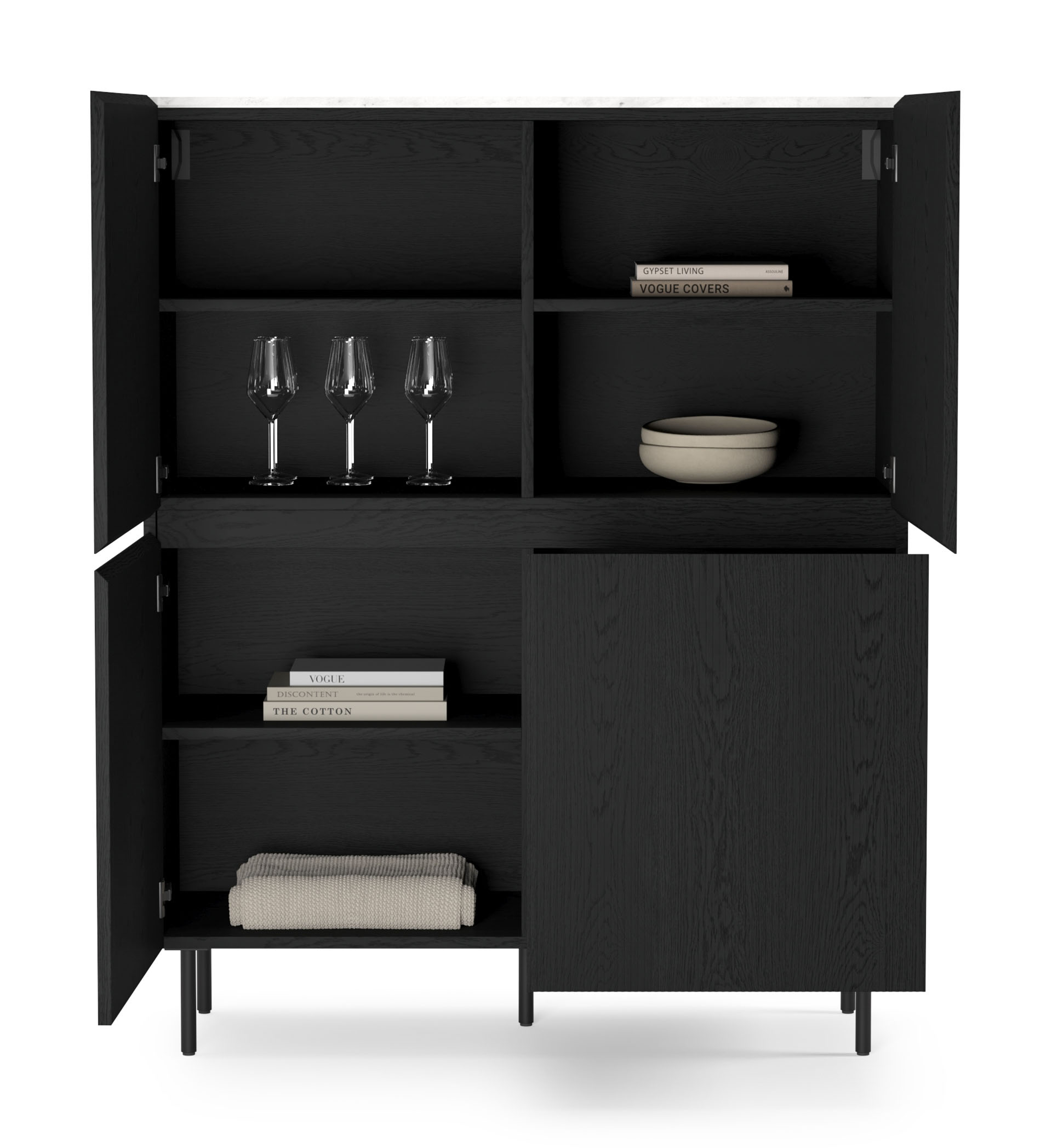 GrivoloMarble_BlackOak_Cupboards